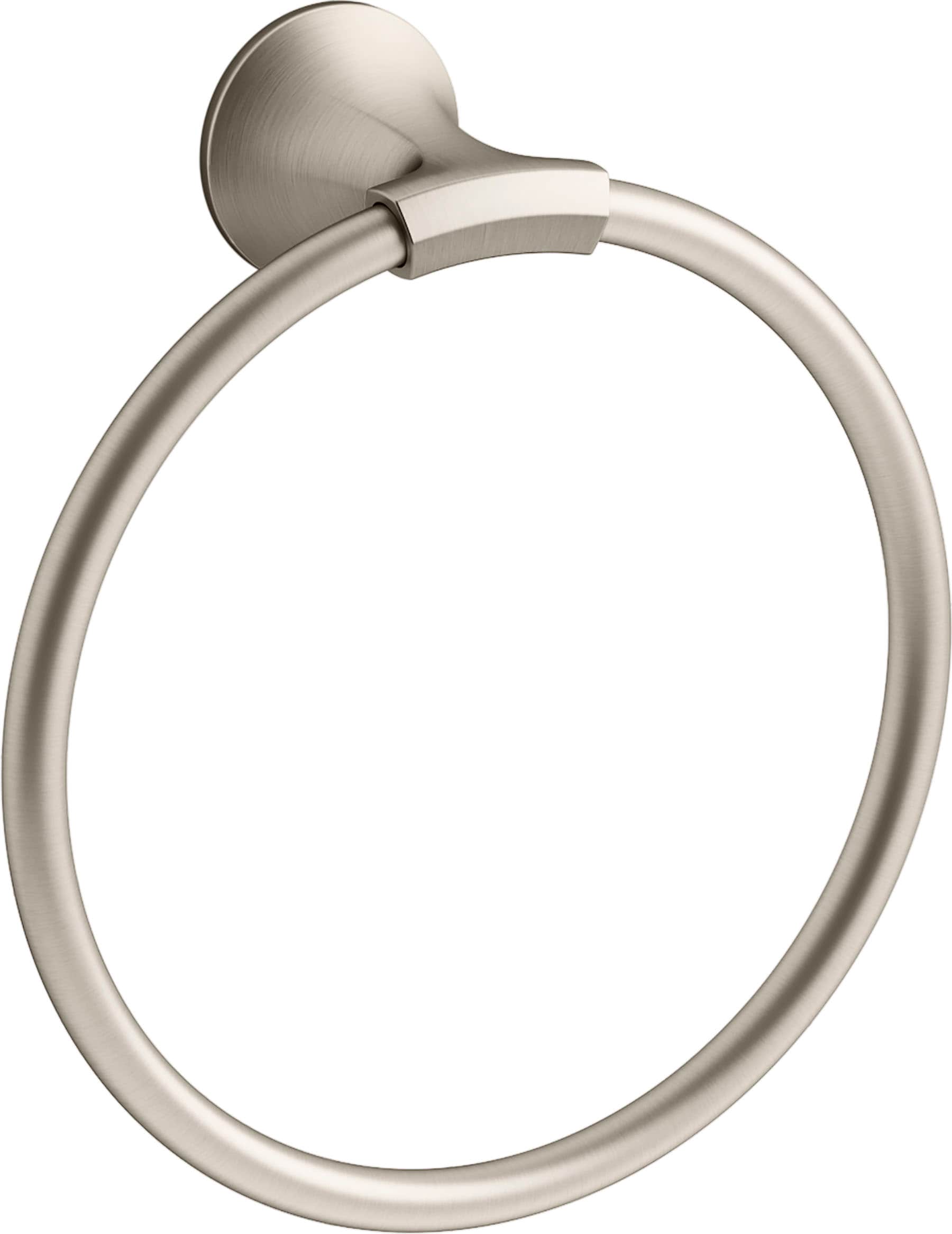 Delta Windemere Brushed Nickel Wall Mount Single Towel Ring