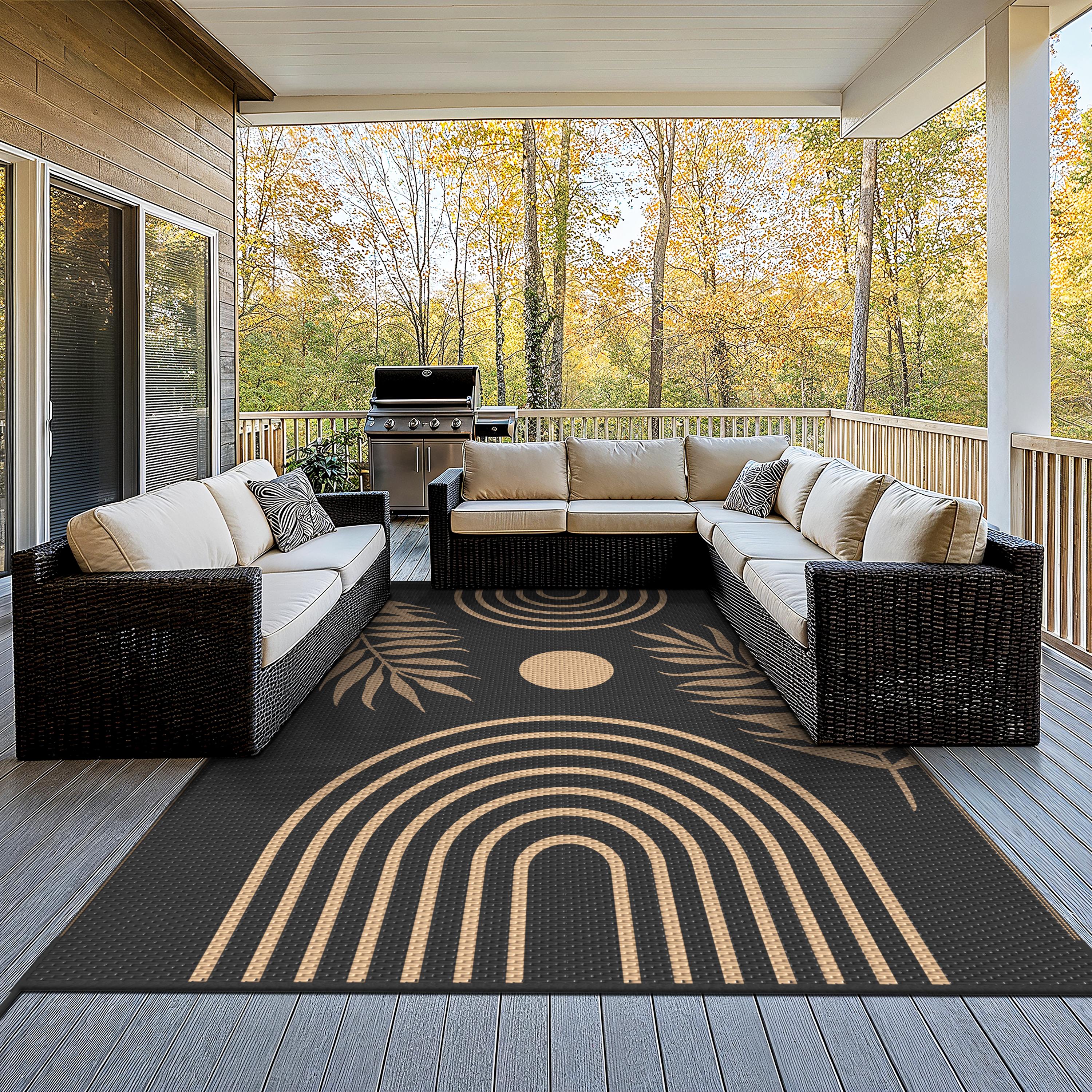 BAVNI PD48-BLACKBROWN-6X9 rugs - View #2