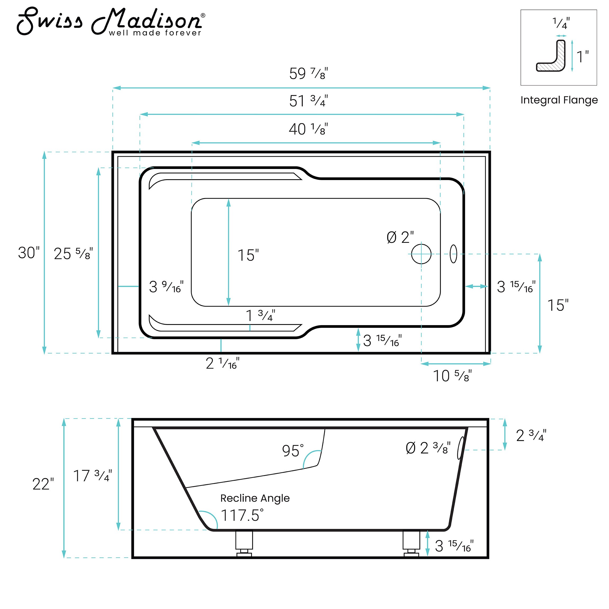 Swiss Madison SM-25-ABLAU10BK bathtubs - View #8