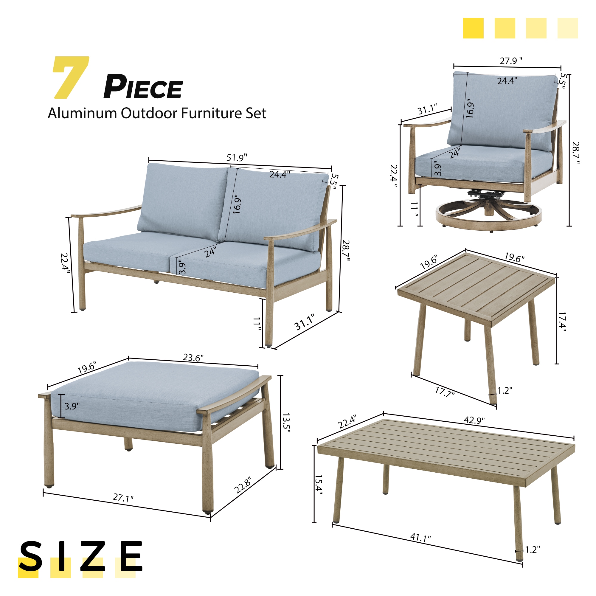  CP-SF7-ZL-B4-WL2 Patio-Conversation-Sets - View #2