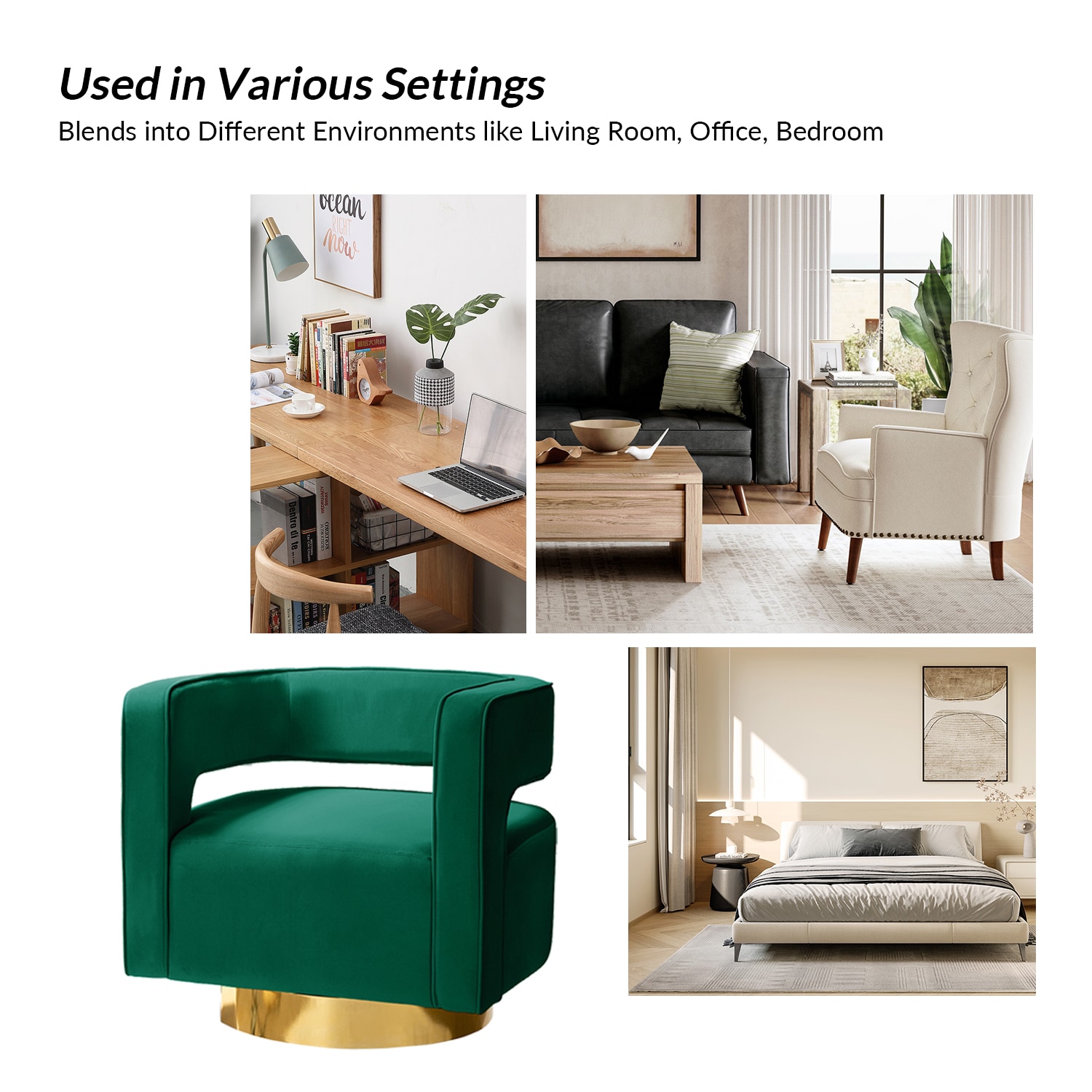 14 Karat Home CHM0141-GREEN chairs - View #8