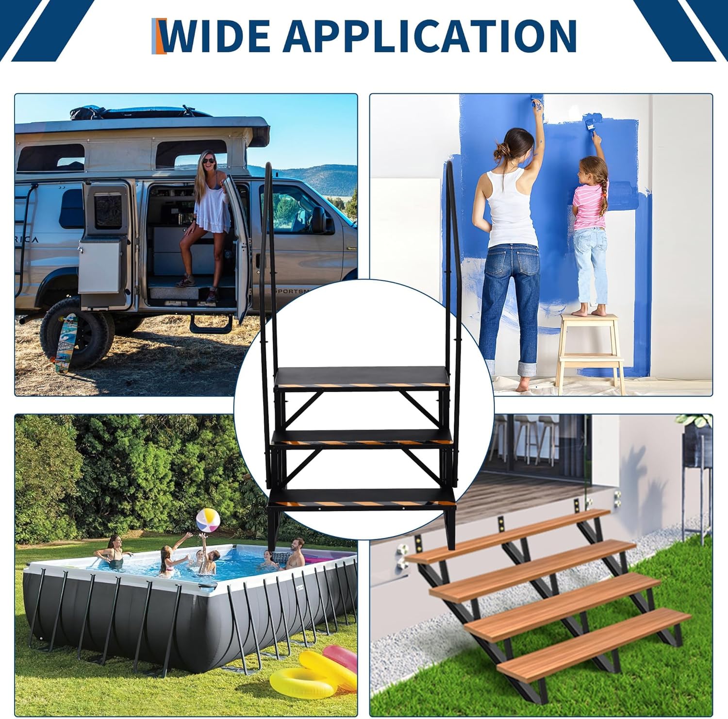 Garvee GGL-0823300447135 Above-Ground-Pool-Lad-Steps - View #3