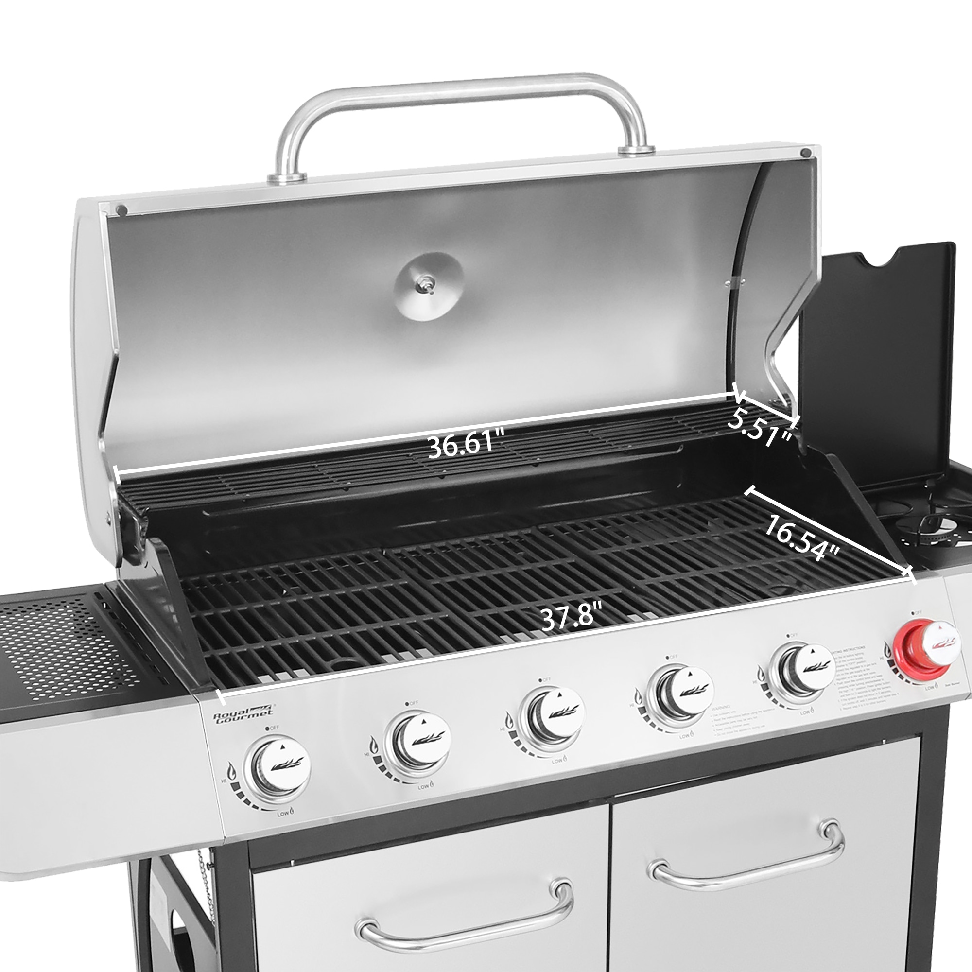 Royal Gourmet SG6002R Gas-Grill - View #7