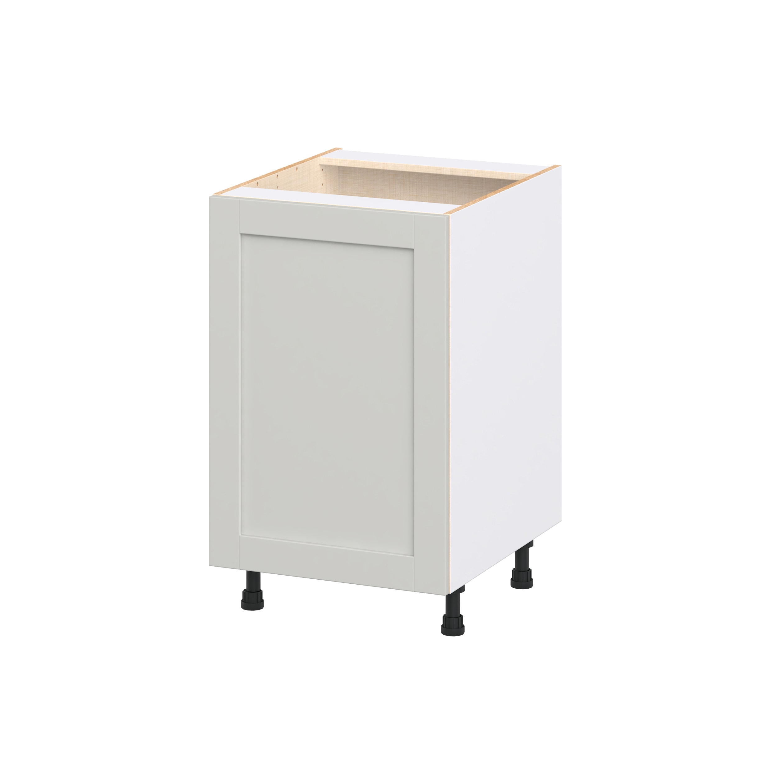 Hugo&Borg DSB21FH(L/R)-CH Charlesberg 21-in W x 34.5-in H x 24.5-in D Light Gray Base Fully assembled Cabinet Flat Panel Shaker