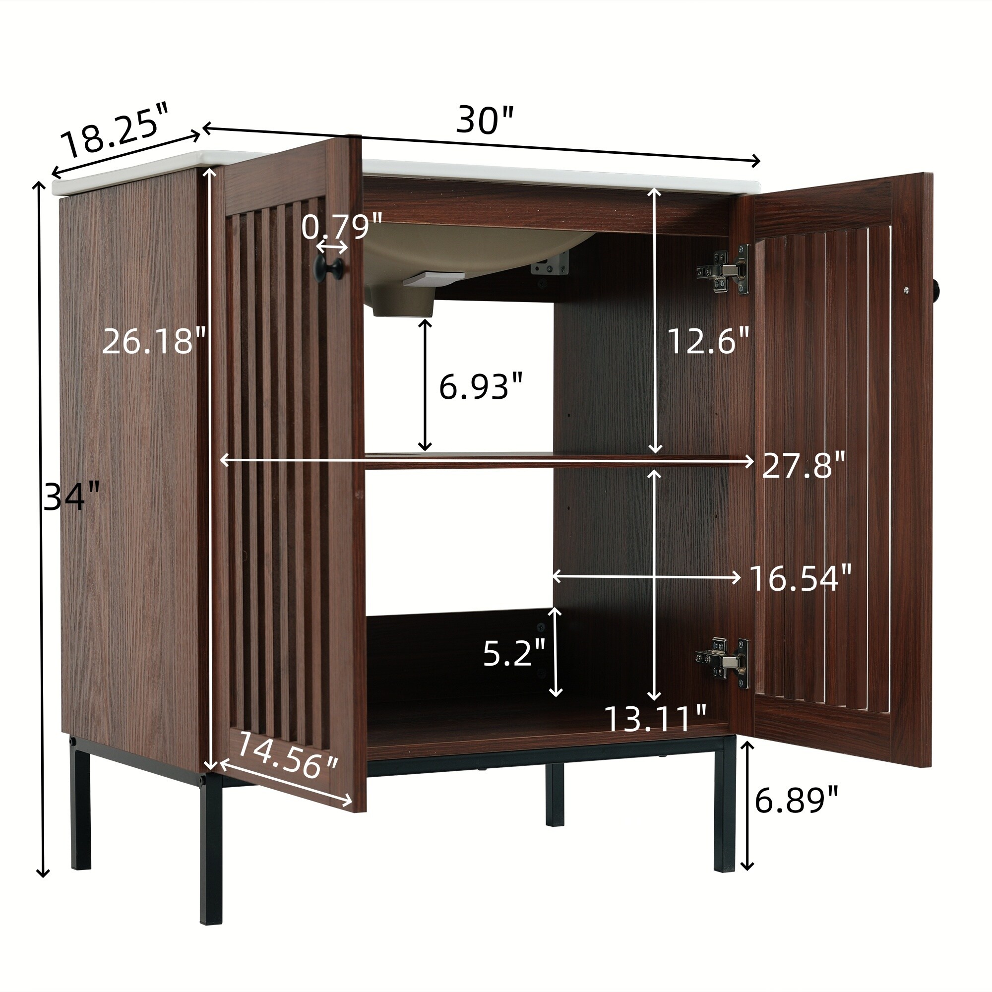 WELLFOR EX3BMBL-40-24 Bath-Vanity-Combo - View #9