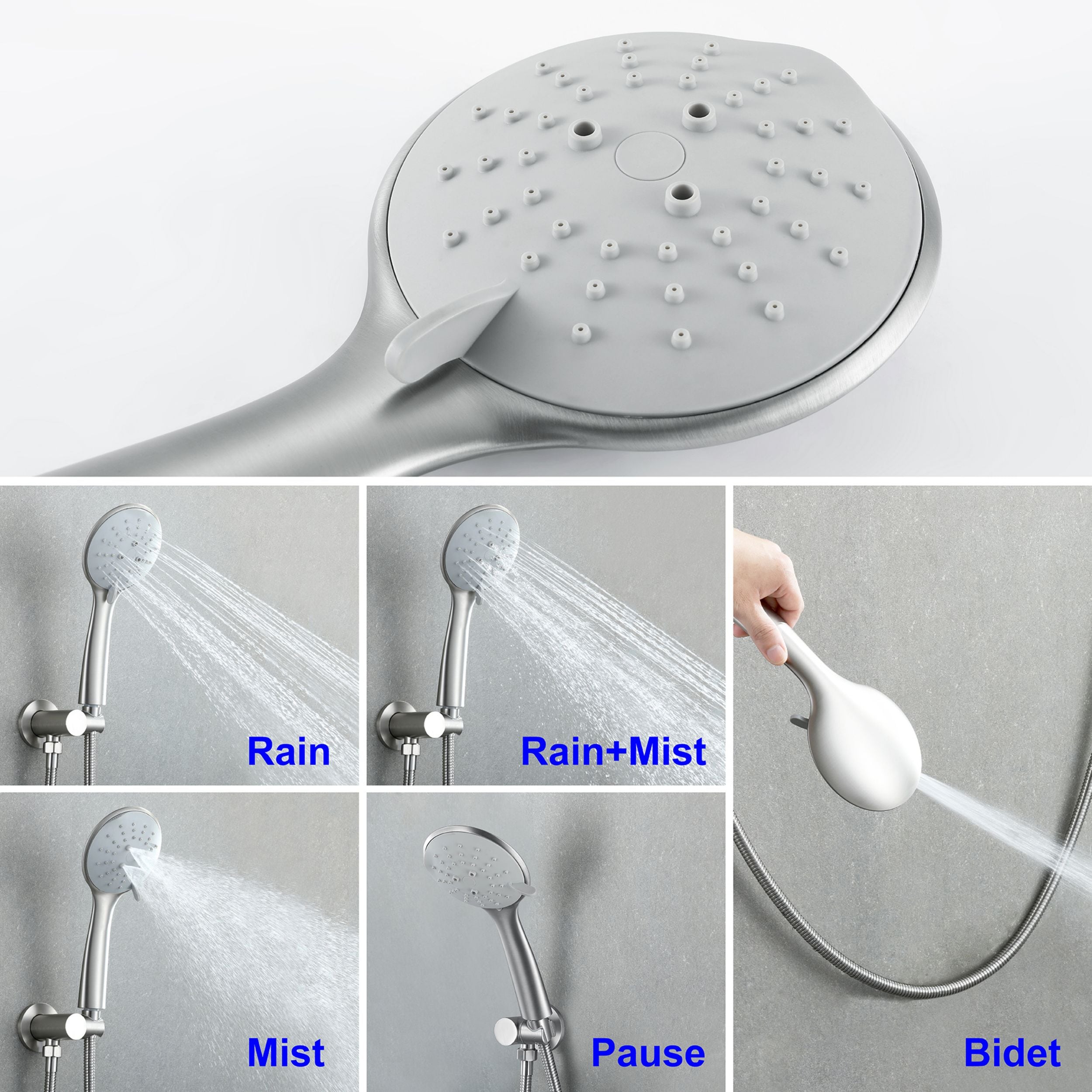 WELLFOR SPA-88016B-10 Showerhead-Bar-Panels - View #5