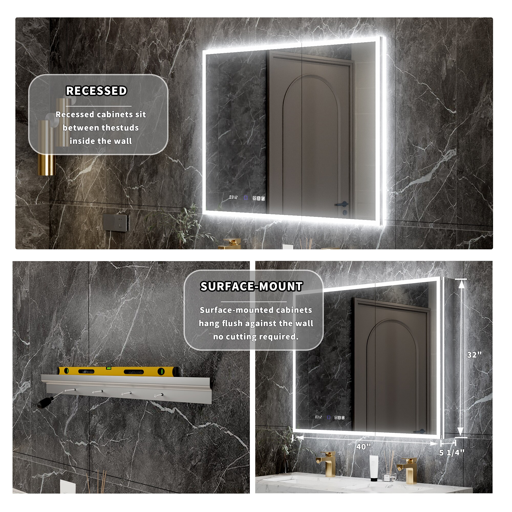 AAZJ JDEX-V12MED4032 Bathroom-Medicine-Cabinets - View #10