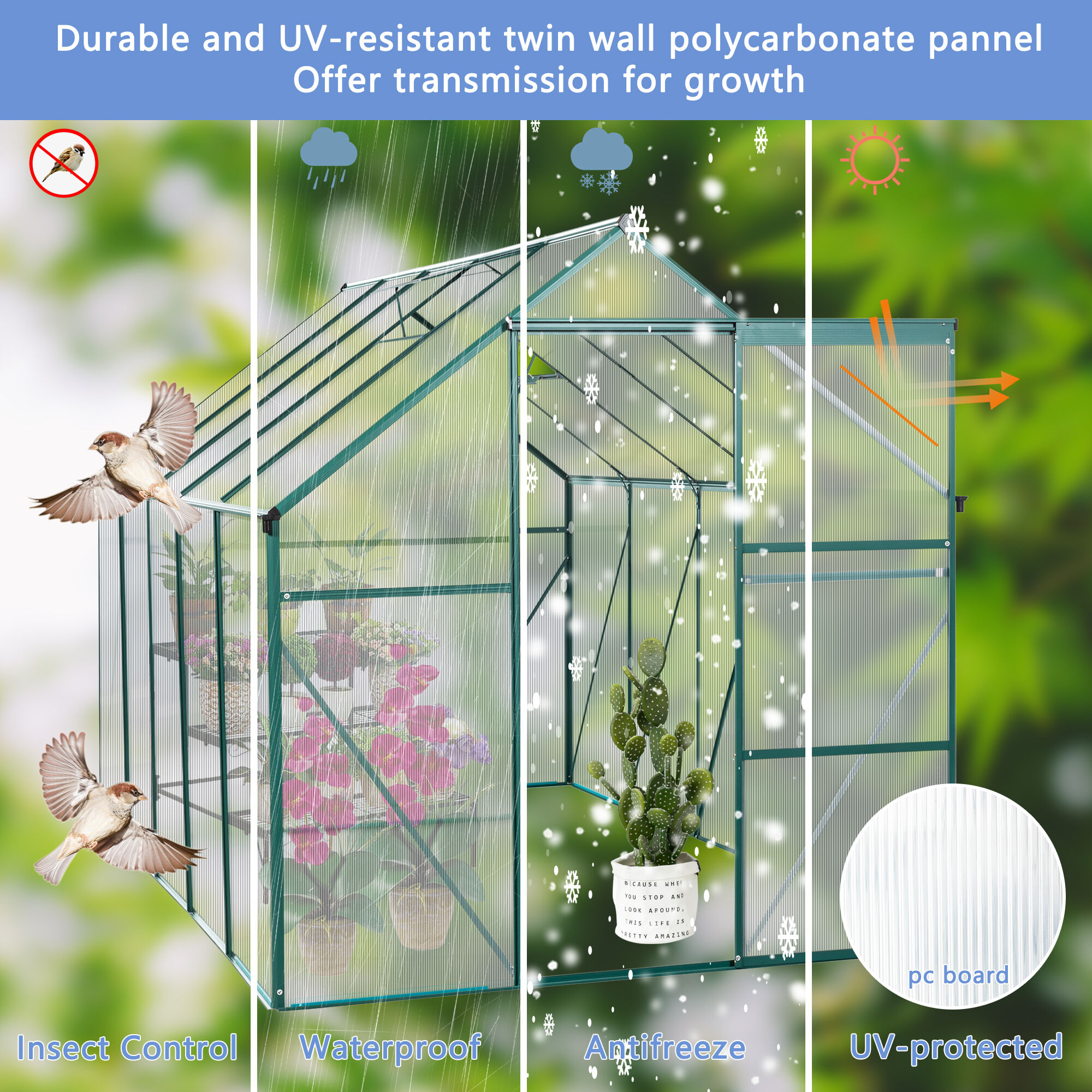 Clihome CL-WC54S03 greenhouses - View #6