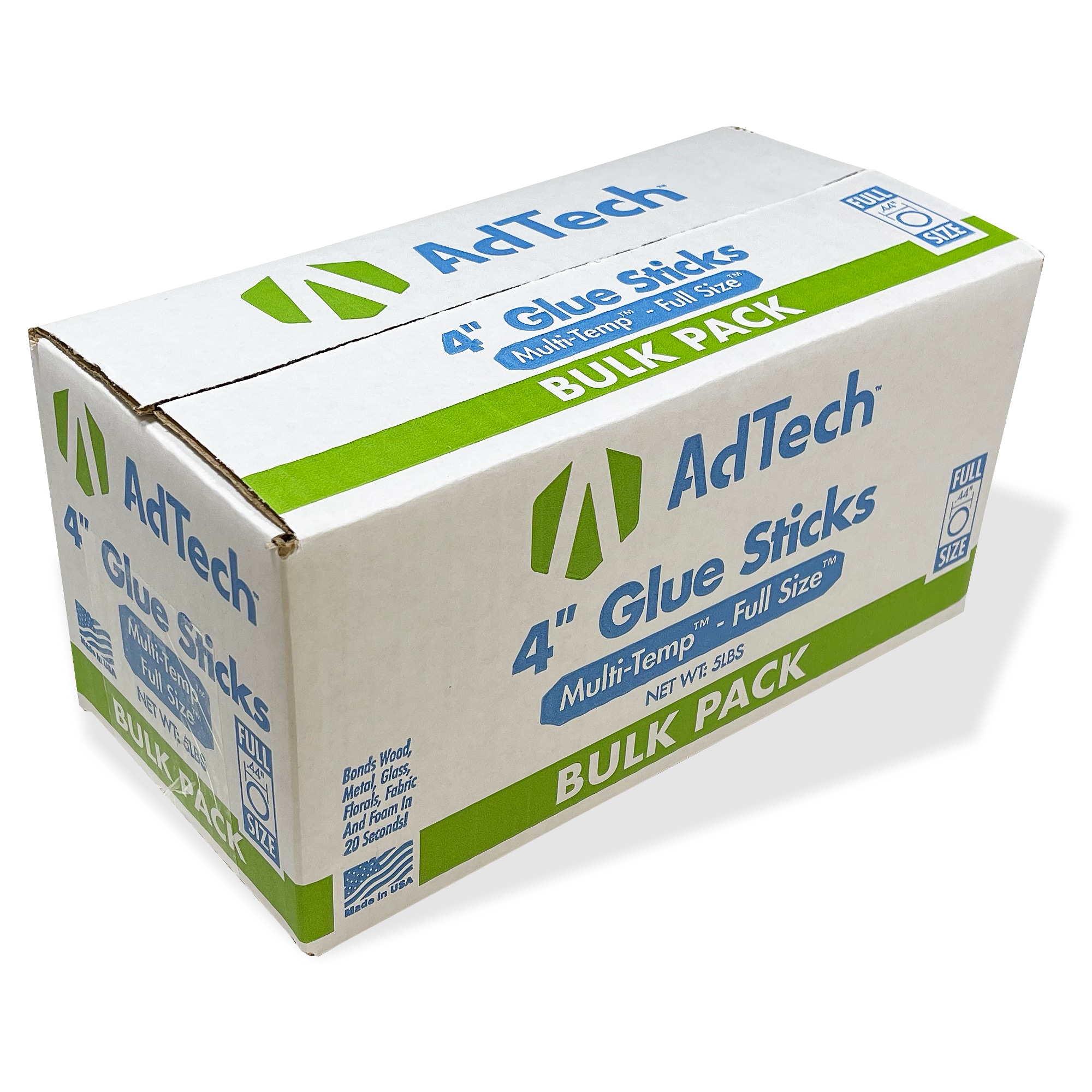 AdTech Crystal Clear Hot Glue Sticks - 10-in Full Size - 5 Pound