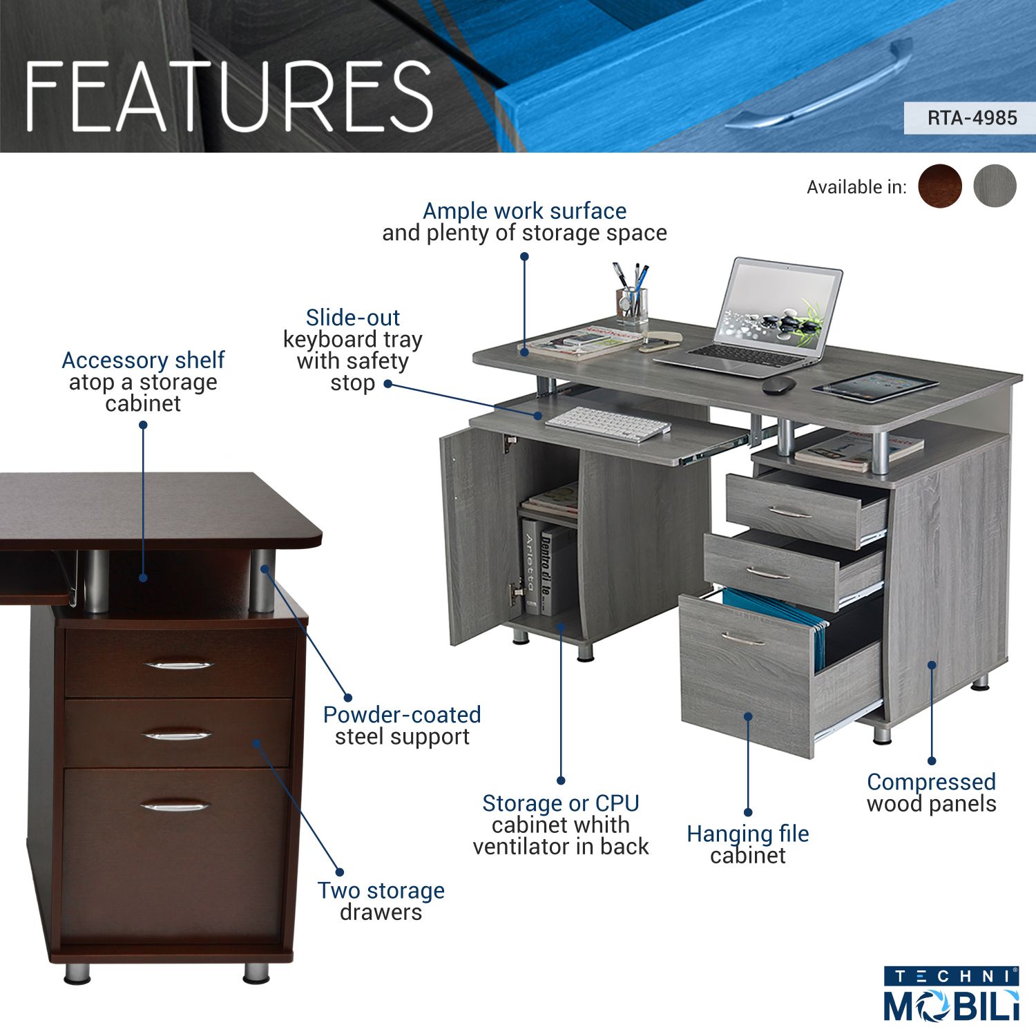 JASMODER RTA-4985-CH36 desks - View #2