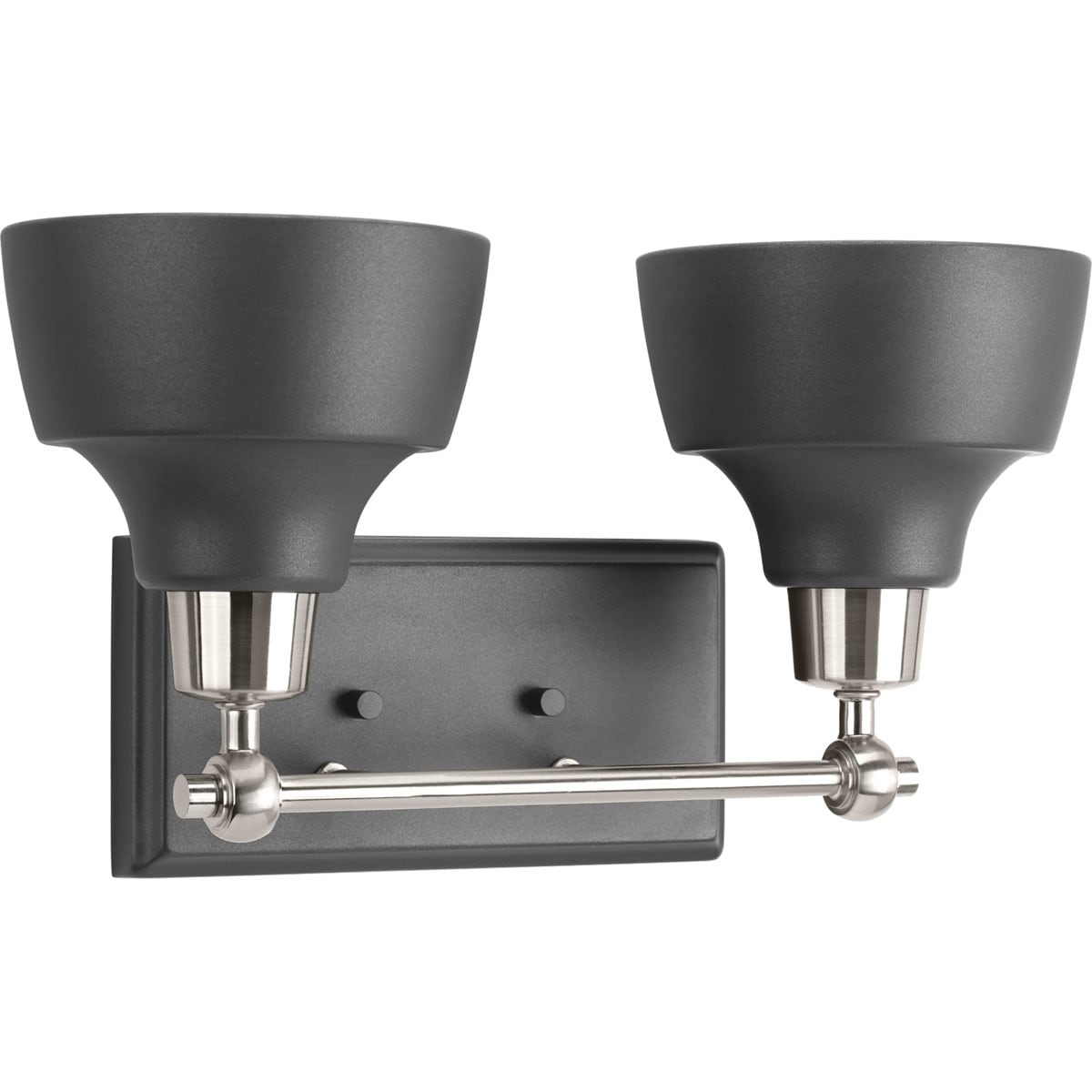 Progress Lighting P300040-009 Bramlett 15.12-in 2 -Light Brushed Nickel Coastal Vanity light
