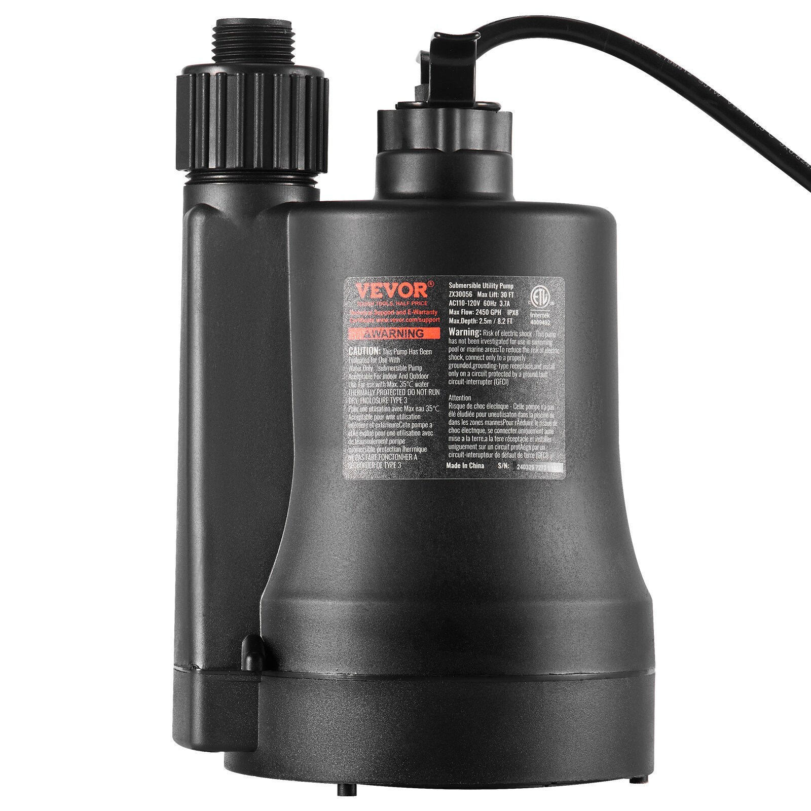 VEVOR QSSZBSL13HP0HT2C5V1 pumps - View #3