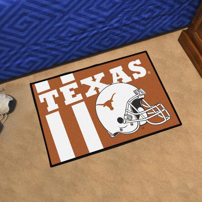 FANMATS Texas Longhorns 1-1/2-ft x 2-1/2-ft Orange Rectangular Indoor Door Mat FANMATS Texas Longhorns 1-1/2-ft x 2-1/2-ft Orange Rectangular Indoor Door Mat