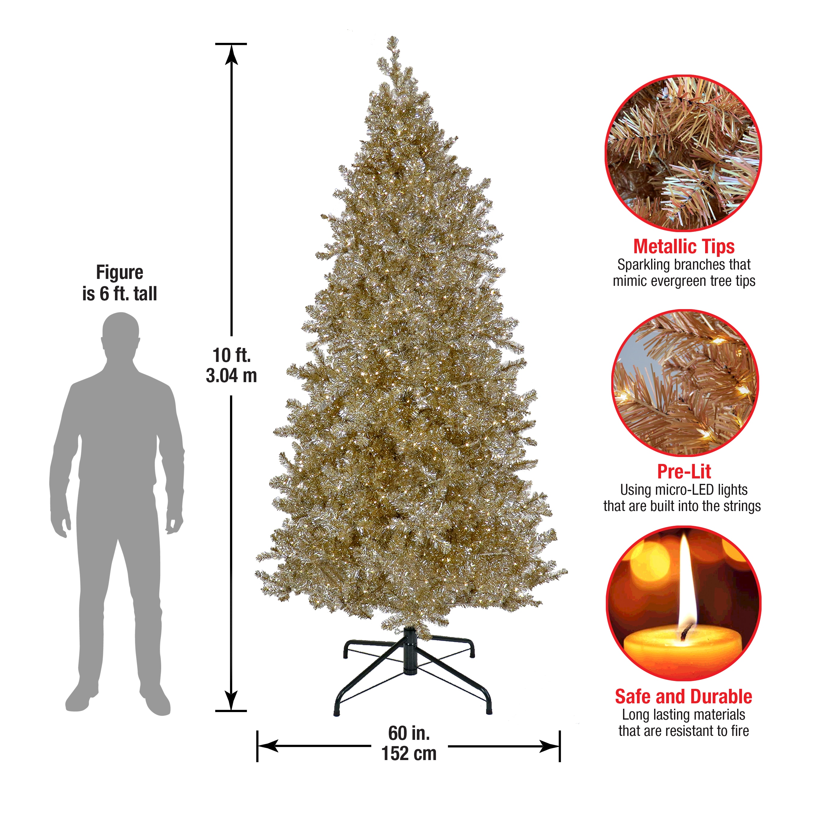 National Tree Company XPL13-304L-100 Artificial-Christmas-Trees - View #6