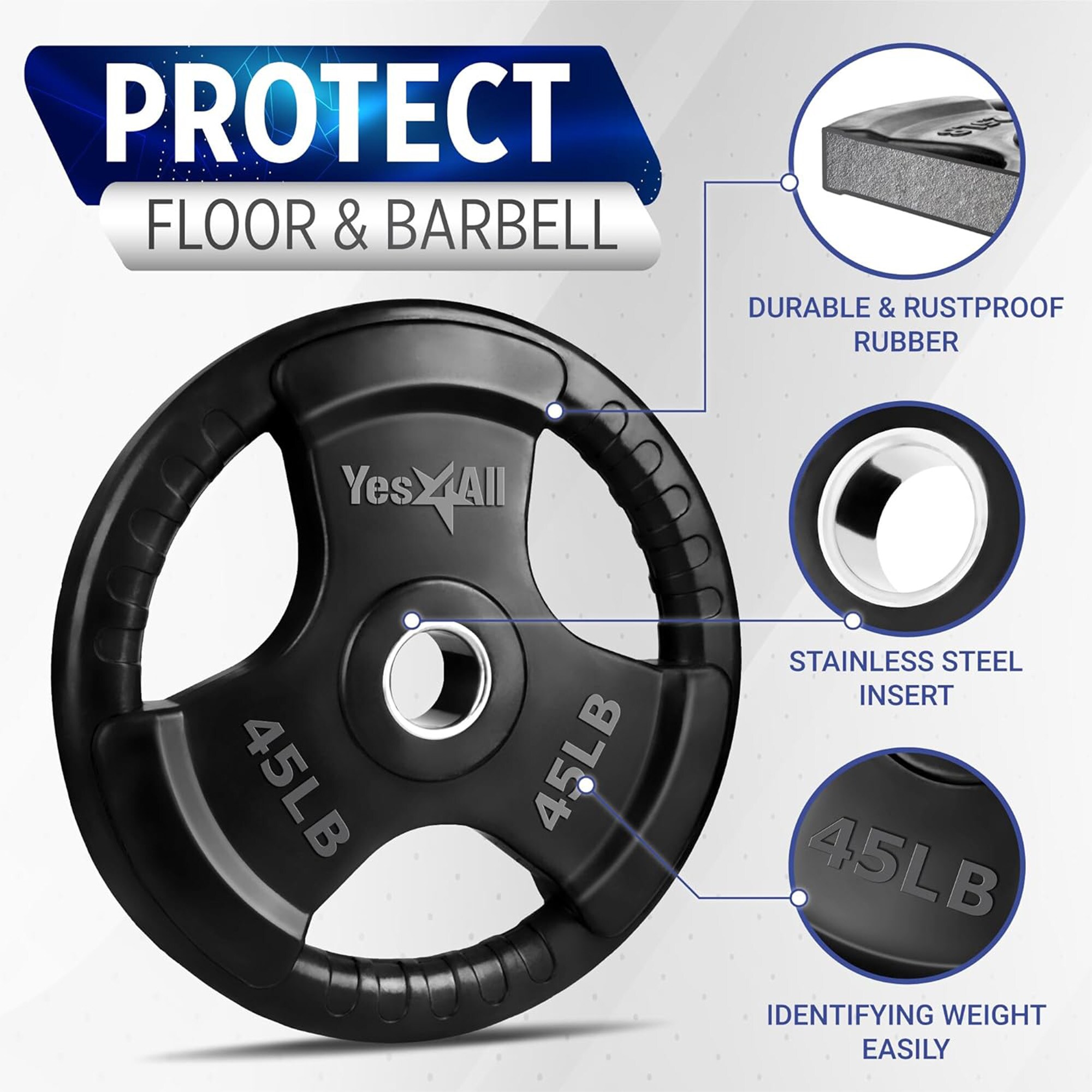 Yes4All JSRX Barbells-Weight-Bars-Plates - View #2