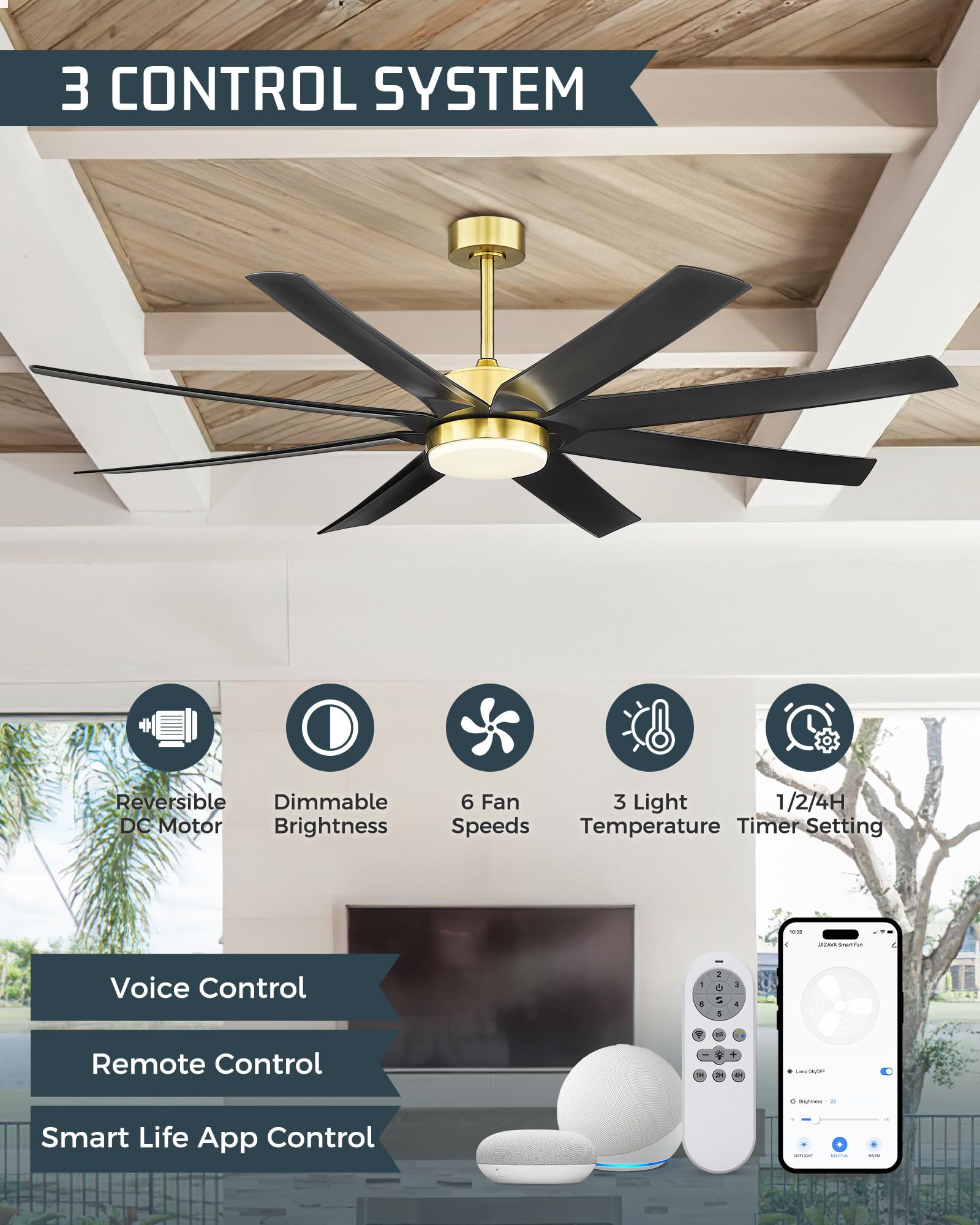 LTMATE LSLT-CF01-BGB Ceiling-Fans - View #3