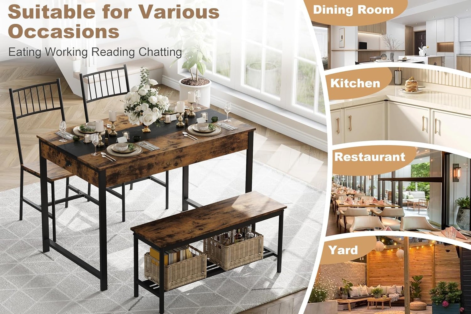 GAOMON WNHH7T-ZOYHH64OHK Dining-Sets - View #4