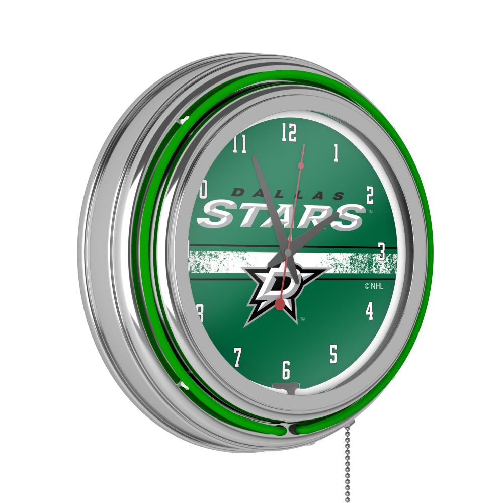 Trademark Gameroom NHL1400-DS2 Dallas Stars Clocks Analog Round Wall Classic