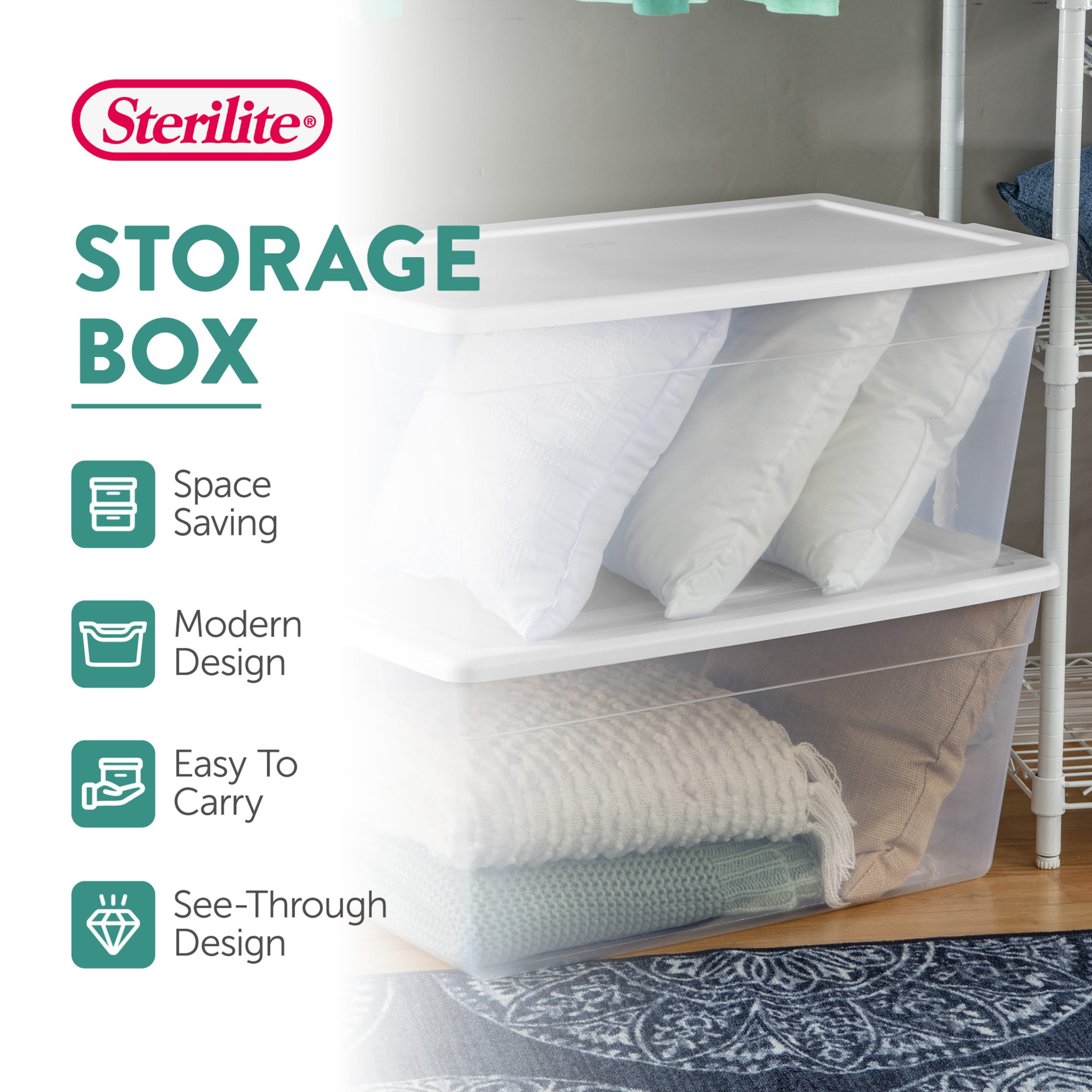 Sterilite 68787 Plastic-Storage-Totes - View #3