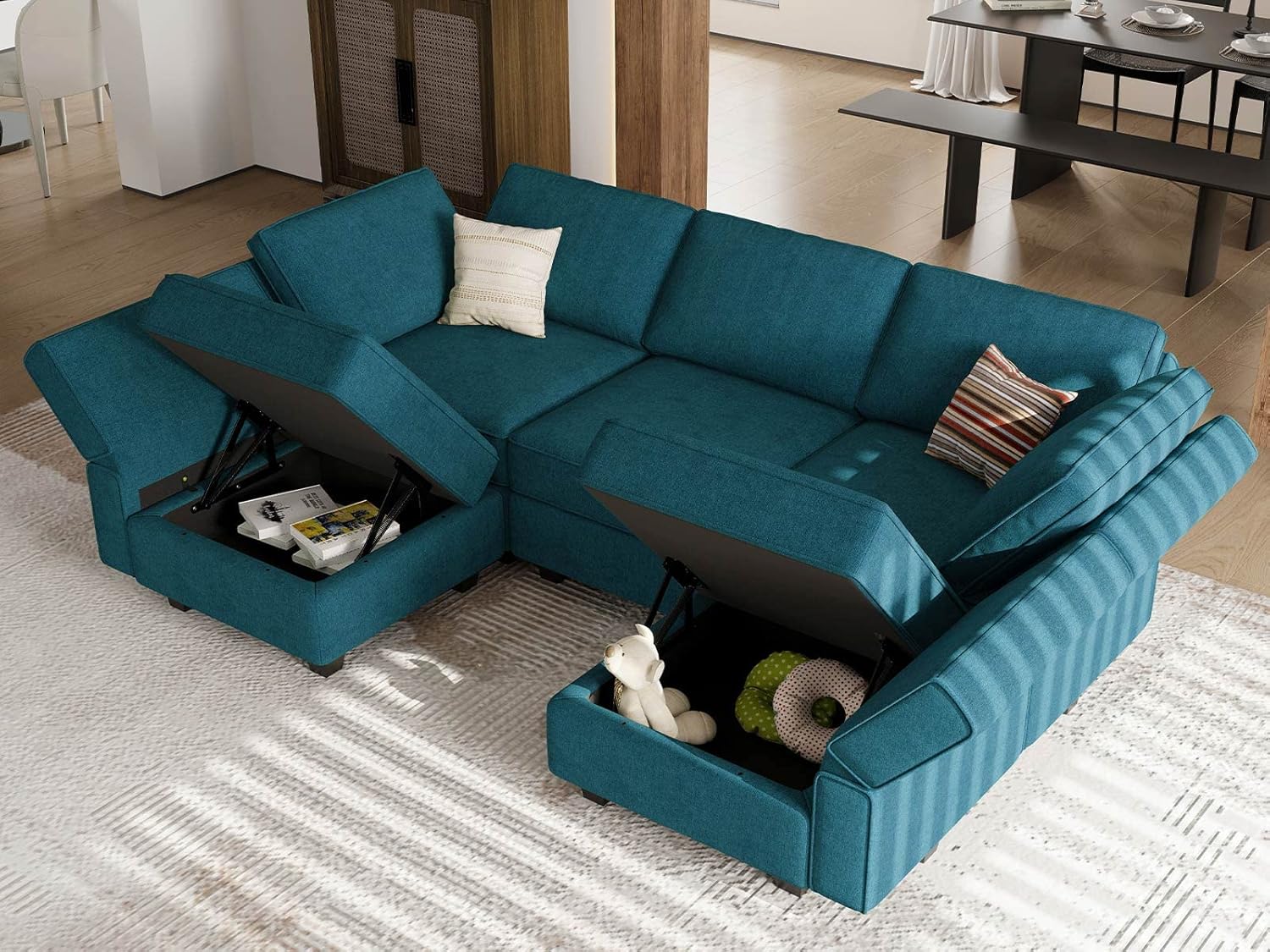 Belffin BF196-2-A5B-GREEN futons - View #3