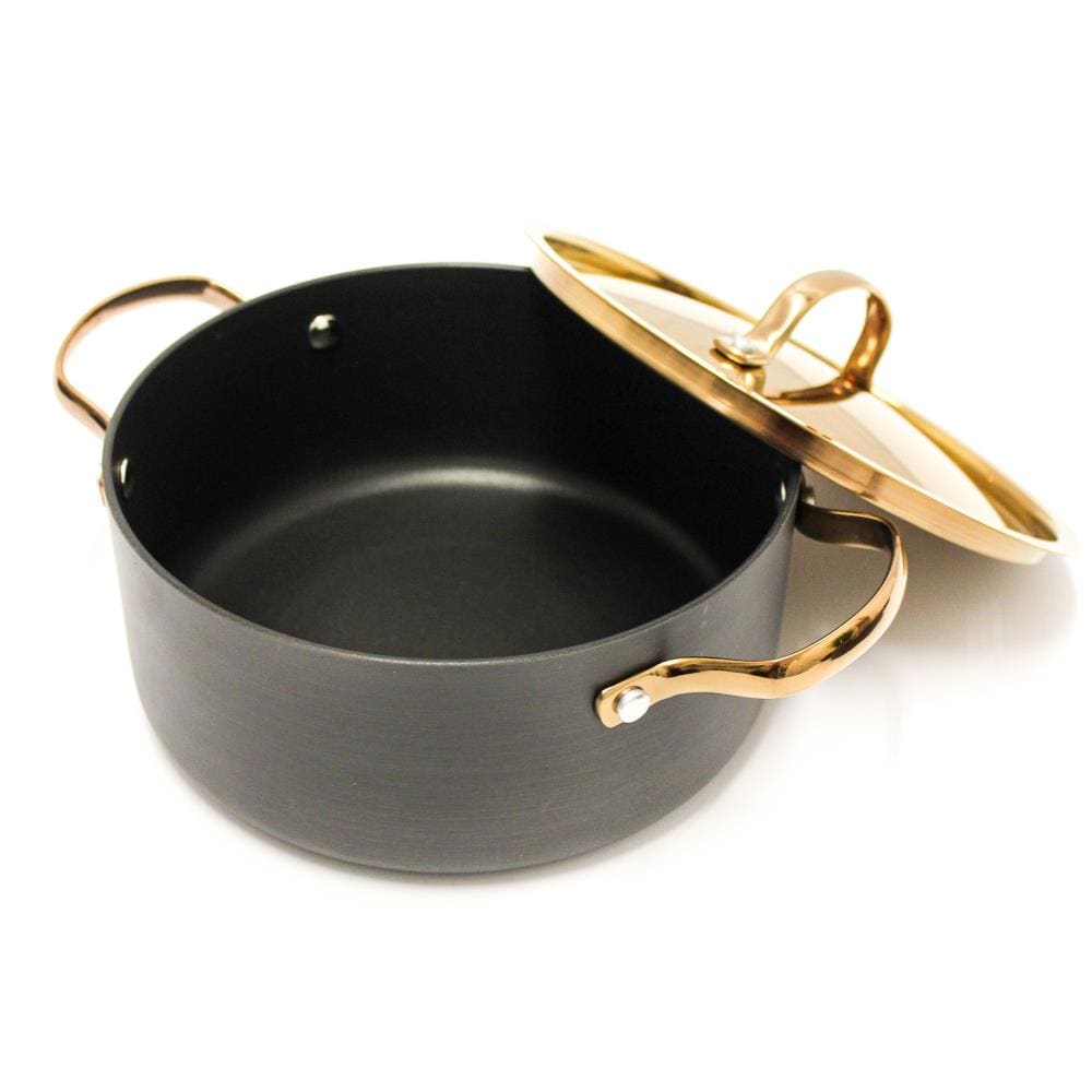 BergHOFF Ouro Gold 9.5 Deep Skillet with Lid and Two Side Handles