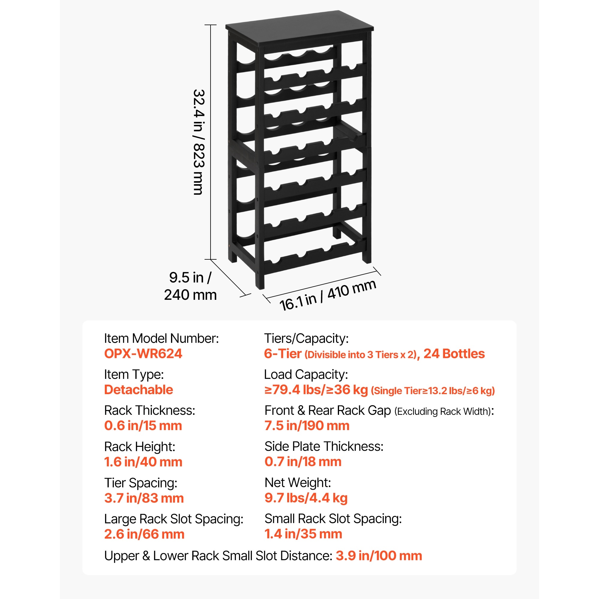 HyperDrop Cart X-UQMV5204W618 Wine-Racks - View #5