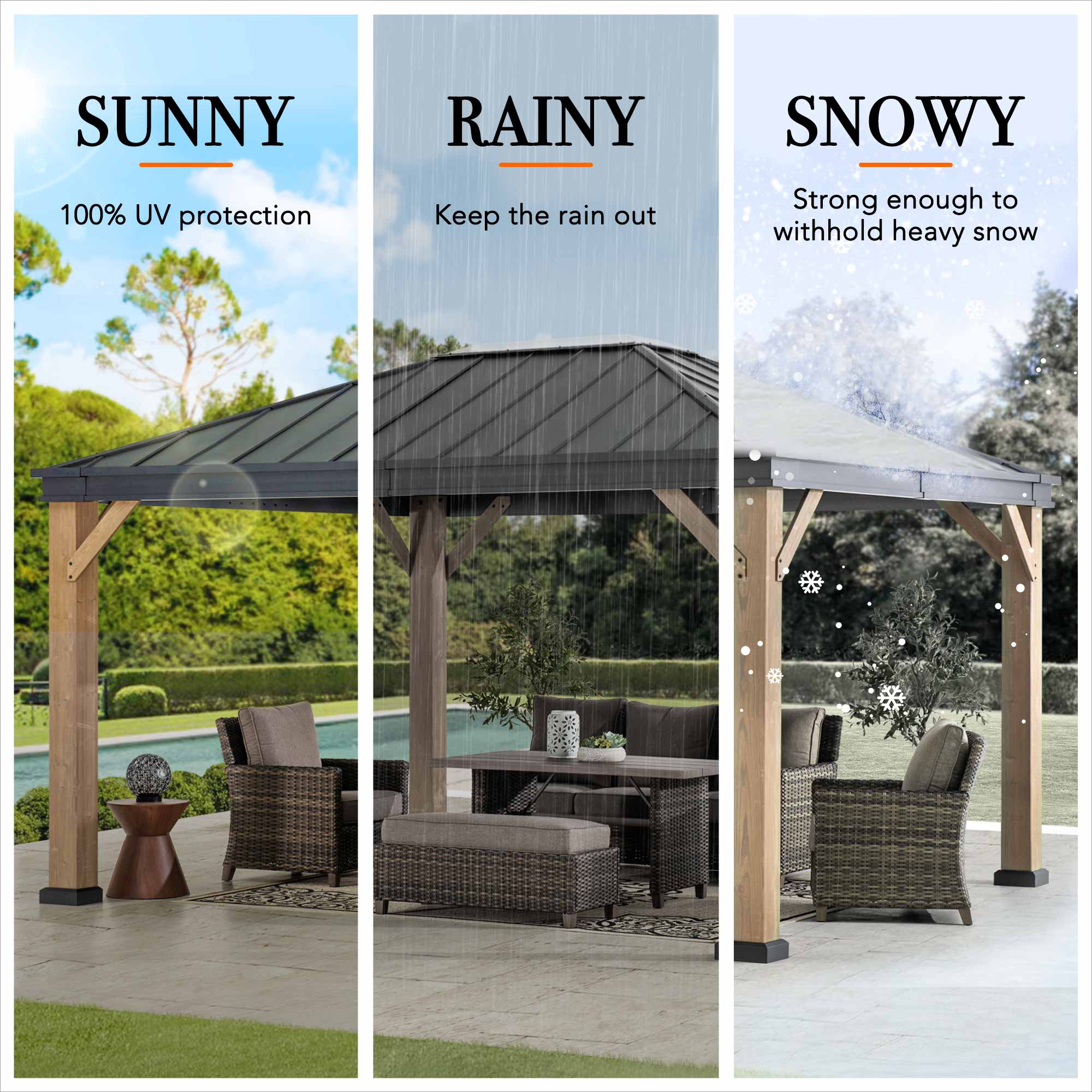 Sunjoy A102018100 Wood-Resin-Gazebos - View #8