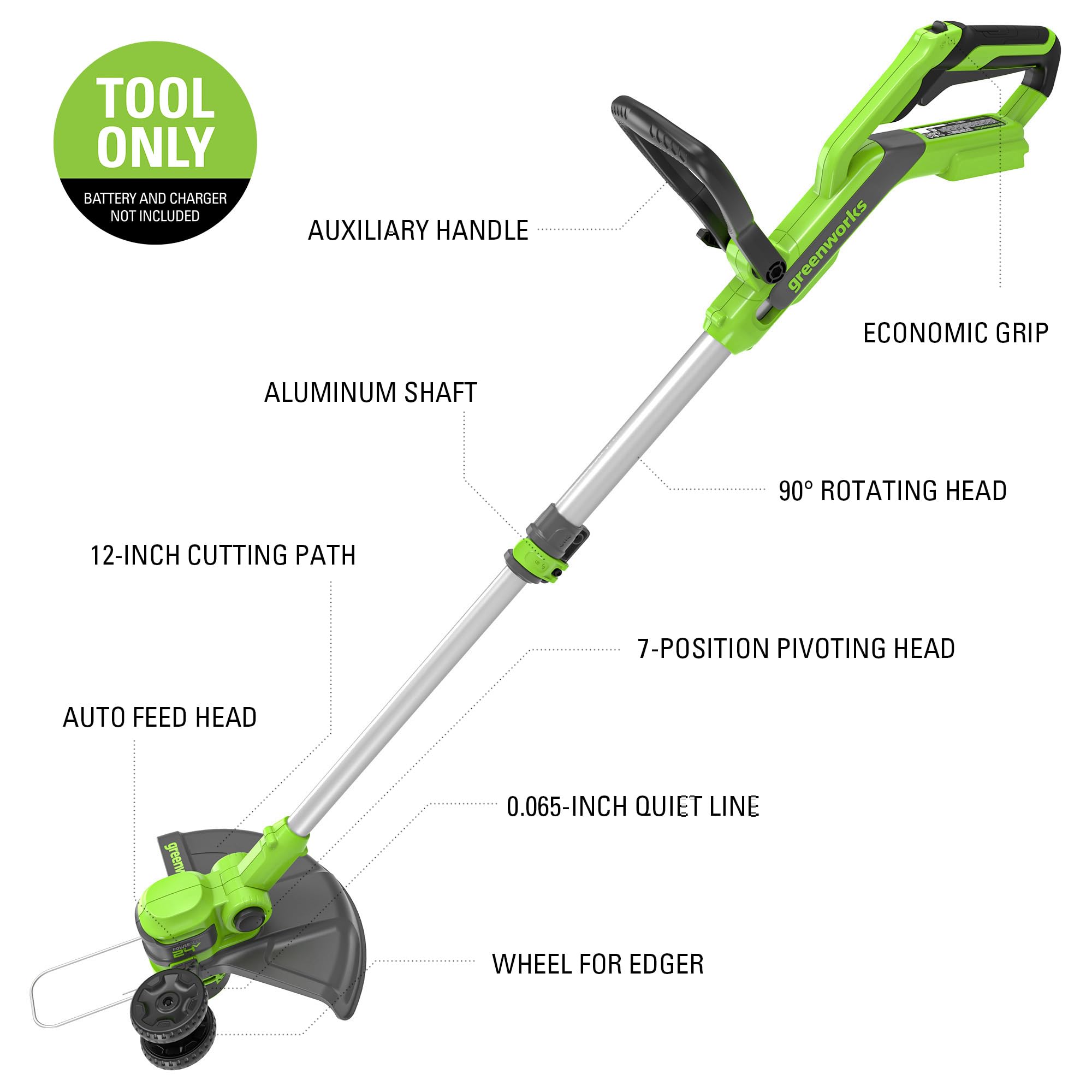 Greenworks ST24B05 Cordless-String-Trimmers - View #3