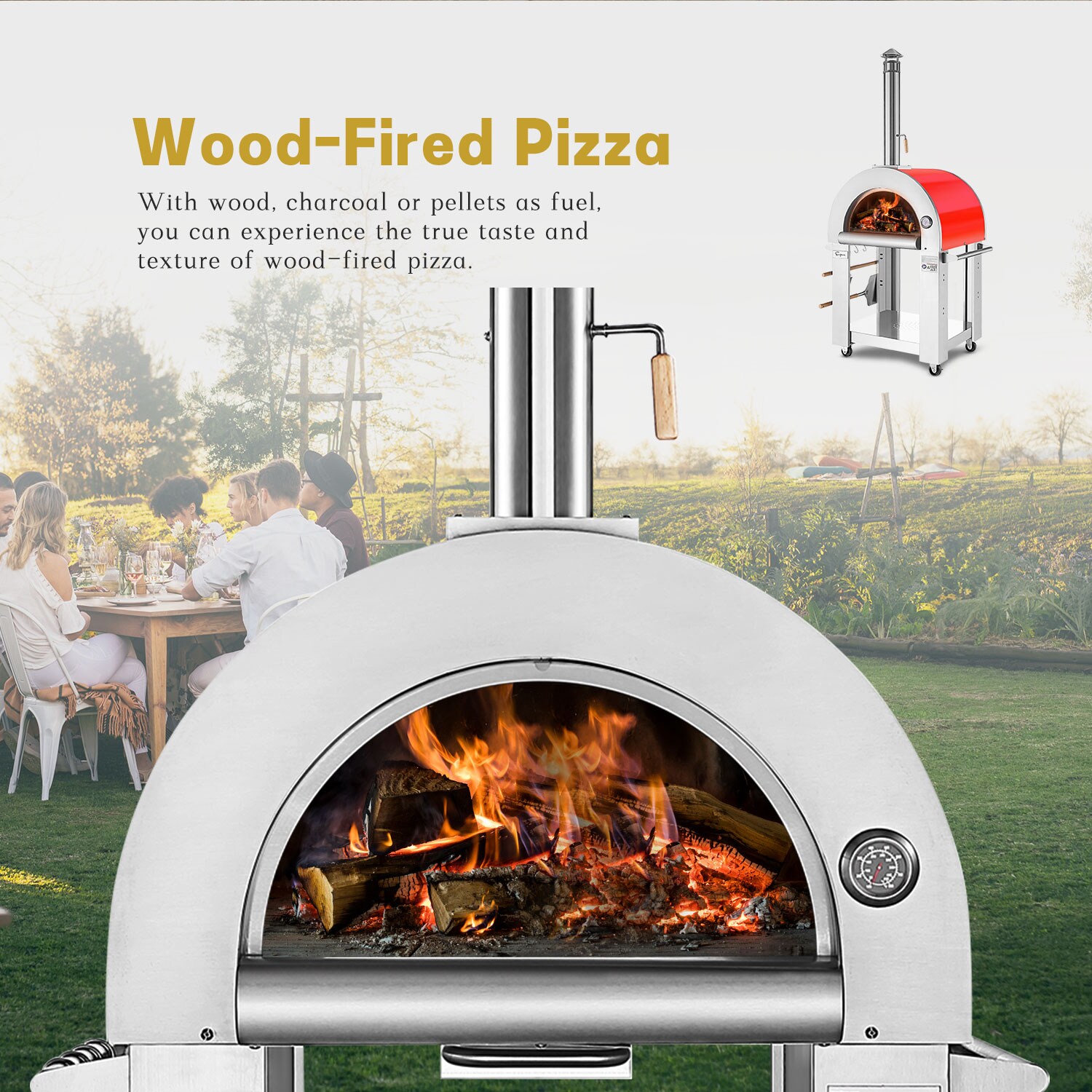 Forno Venetzia Pronto Outdoor Wood Burning Pizza Oven