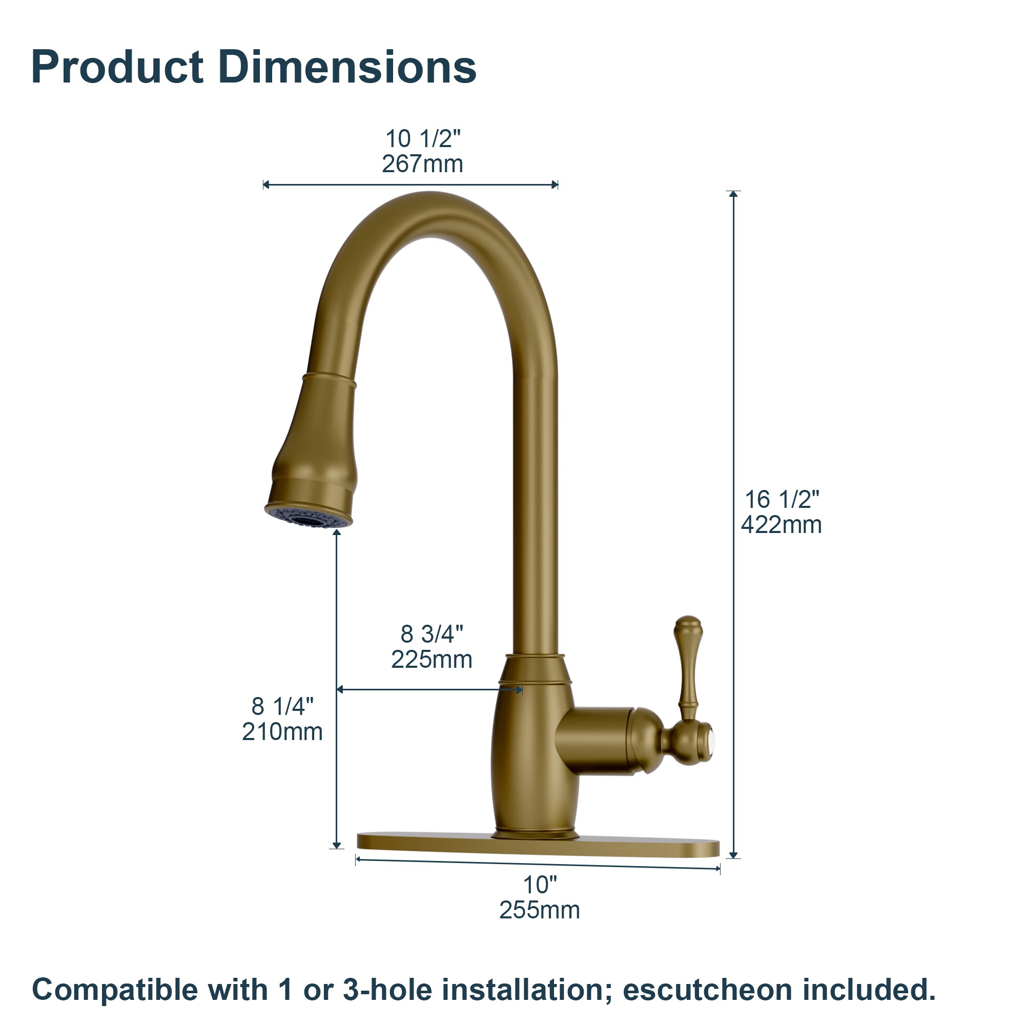 GRANDJOY SGF11GJ-77BG Kitchen-Faucets - View #10