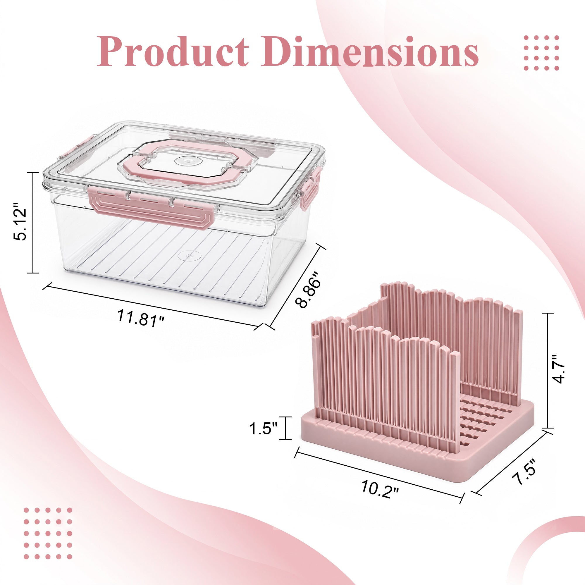 Vecelo LOE-DL-DL01-PIK Food-Storage-Containers - View #3