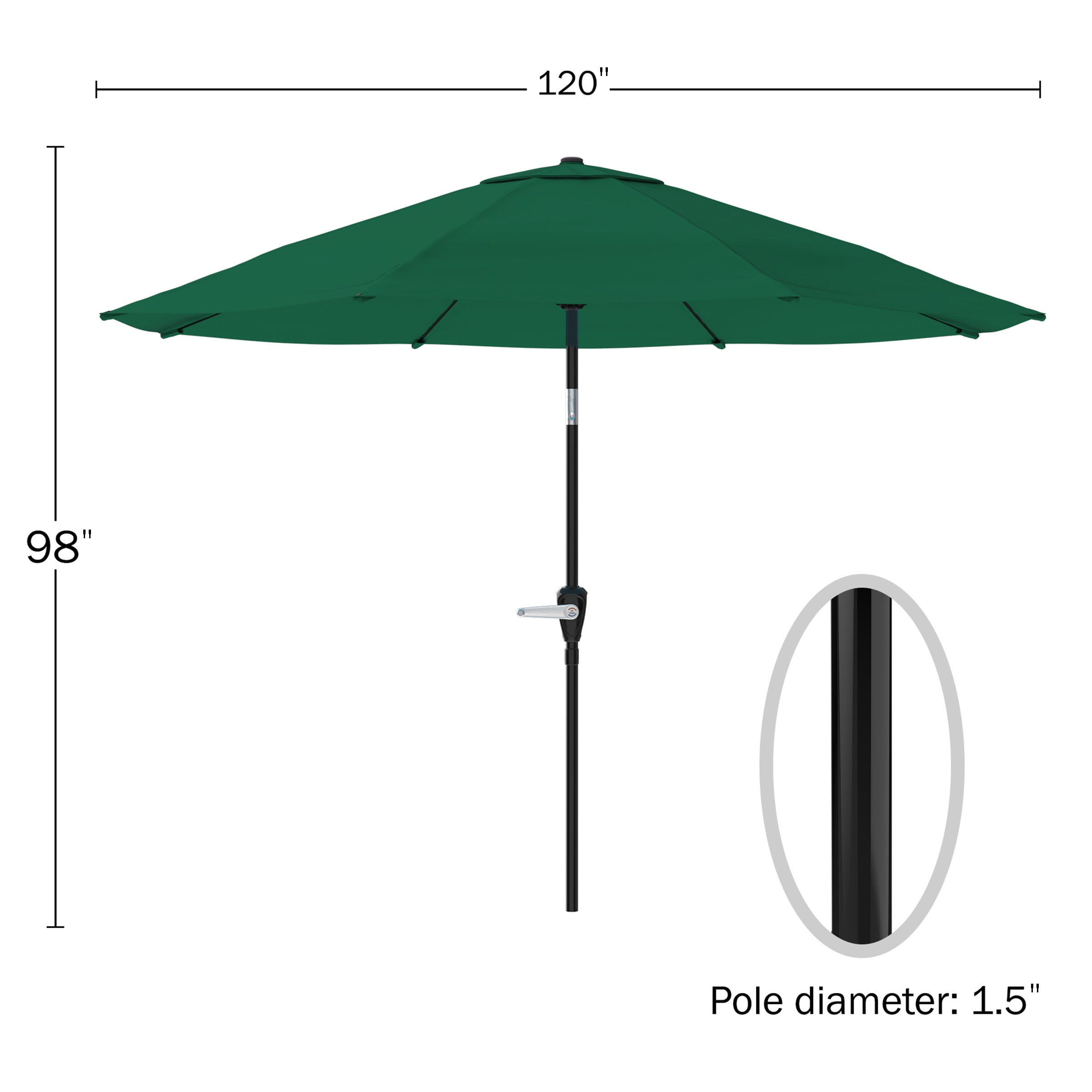 Pure Garden 50-LG1034B Umbrellas-2 - View #5