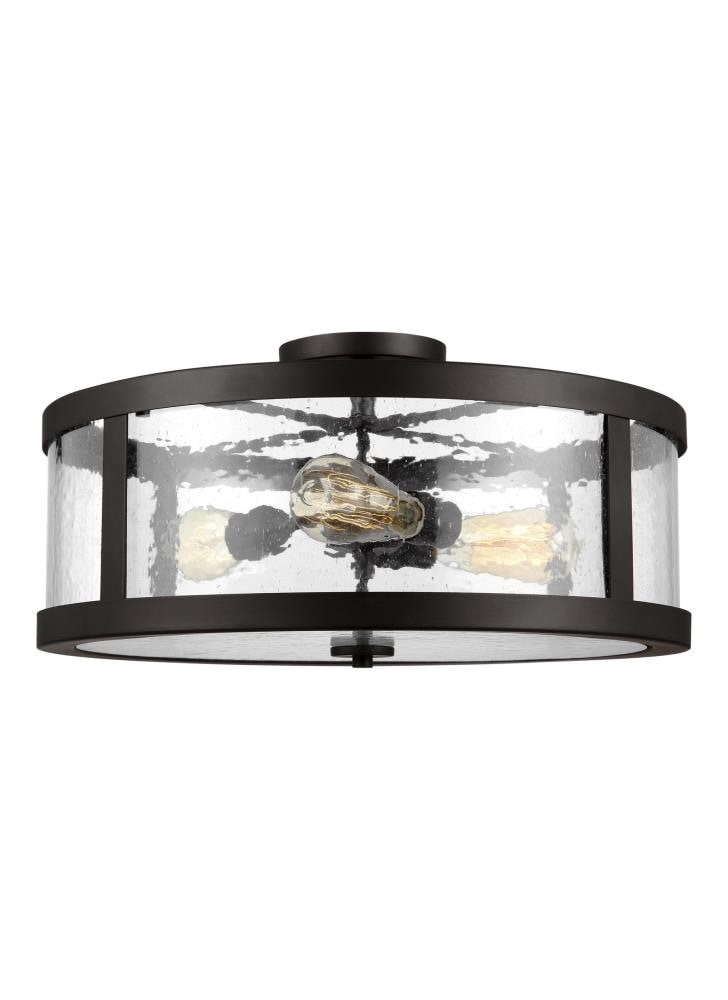 Generation Lighting SF342ORB Harrow 1 -Light 19.62-in Oil-rubbed Bronze Semi Flush Mount Light