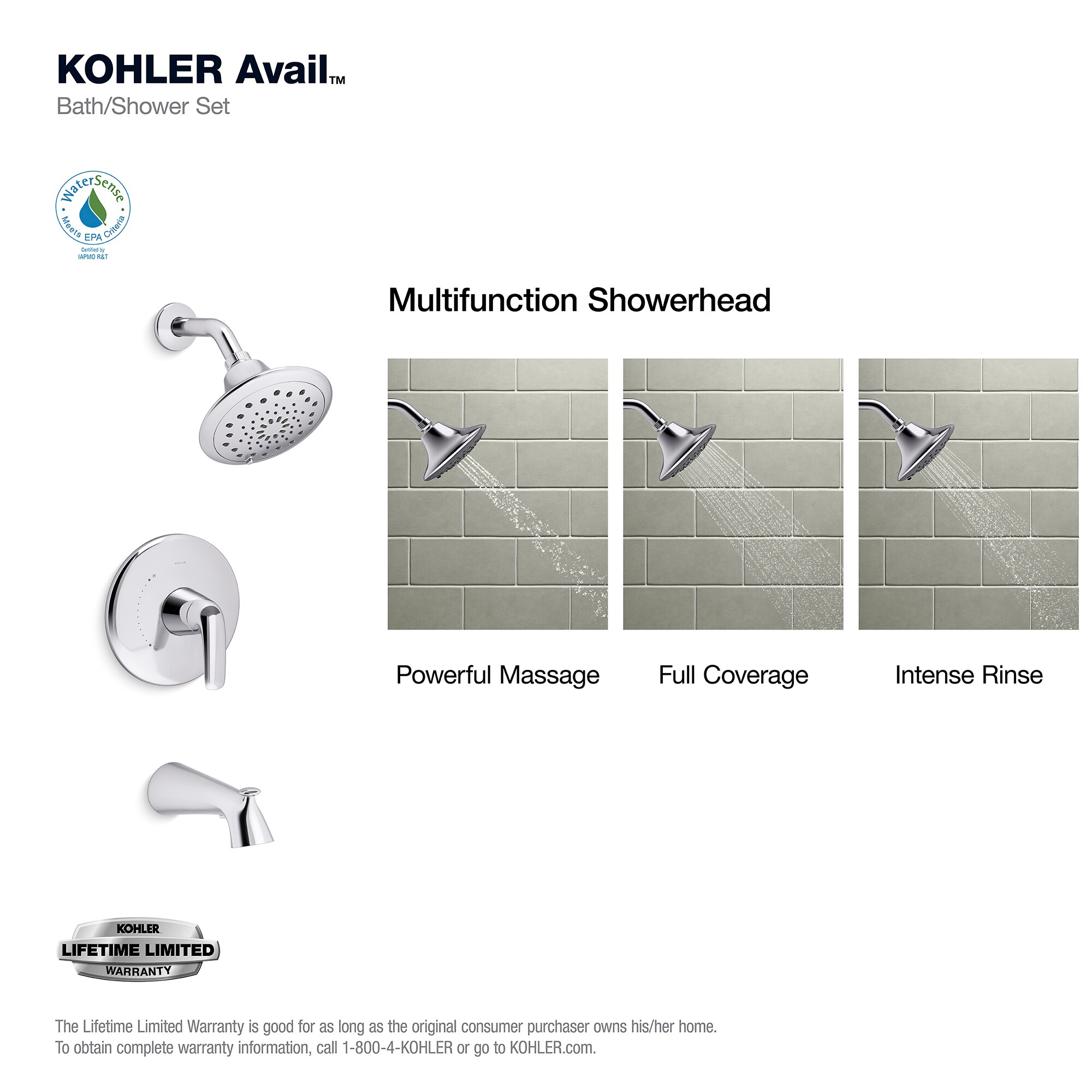 KOHLER R33049-4G-CP Tub-Shower-Faucets - View #4