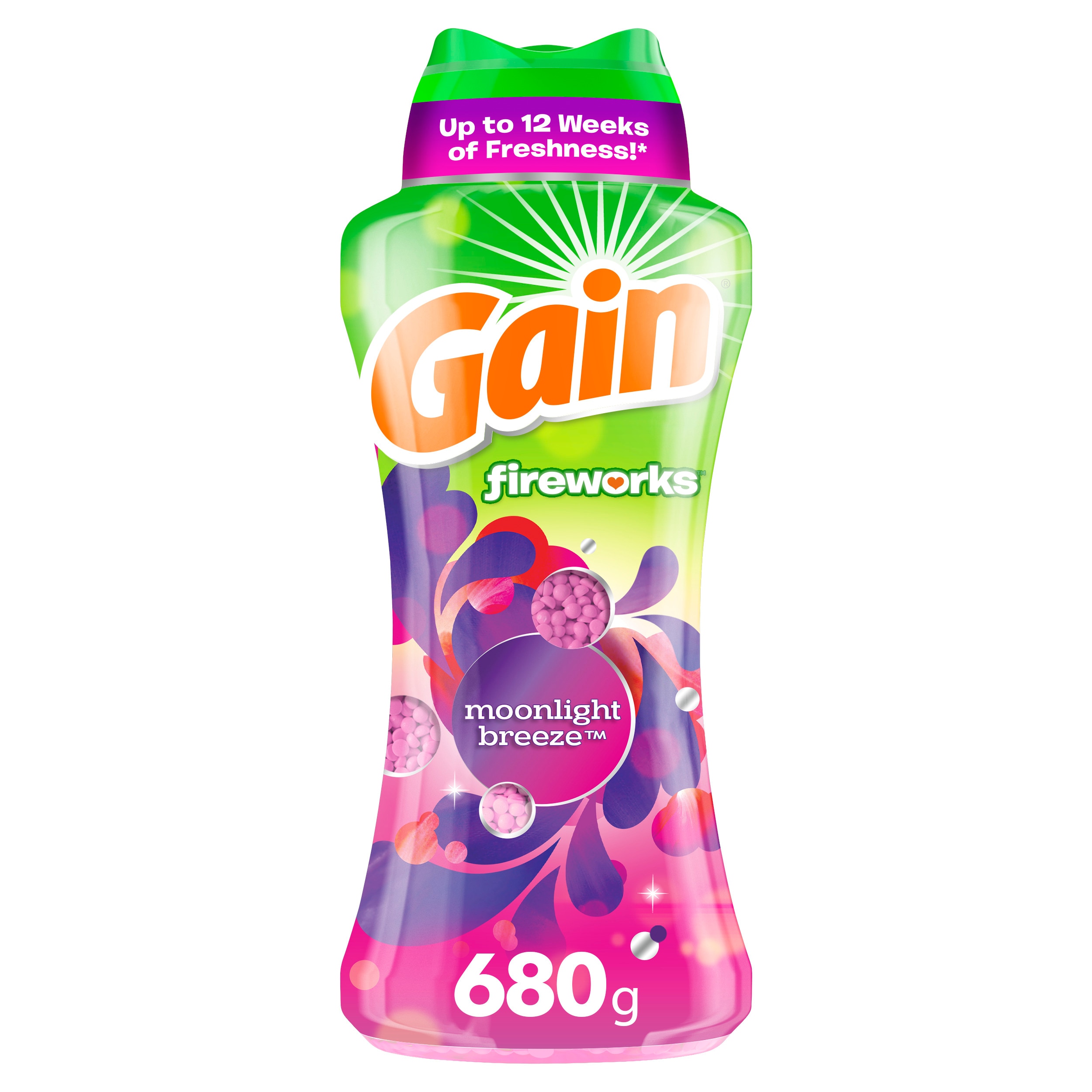 Gain 3077208876 Fireworks Beads Moonlight Breeze Scent Booster 24-oz