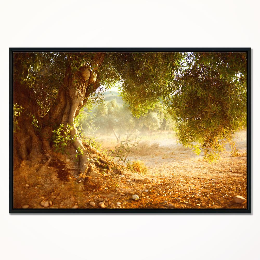 Designart 'Big Red Tree on Foggy Day' Landscape Printed Throw