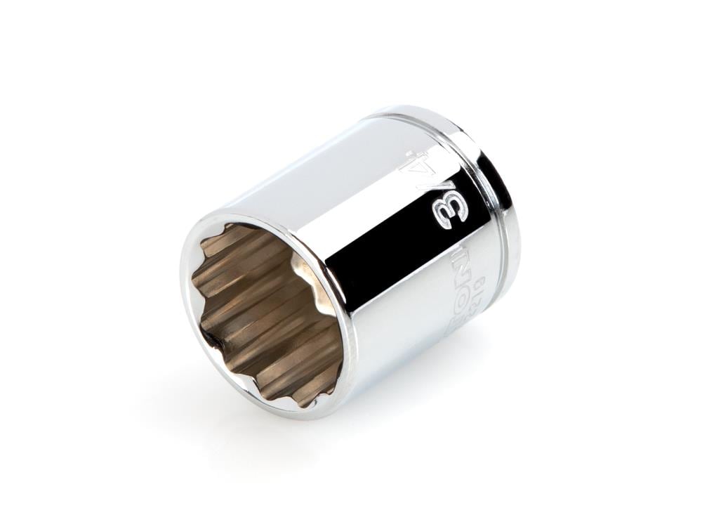 TEKTON SHD12219 3/8-in Drive Standard (SAE) 3/4-in Shallow Socket