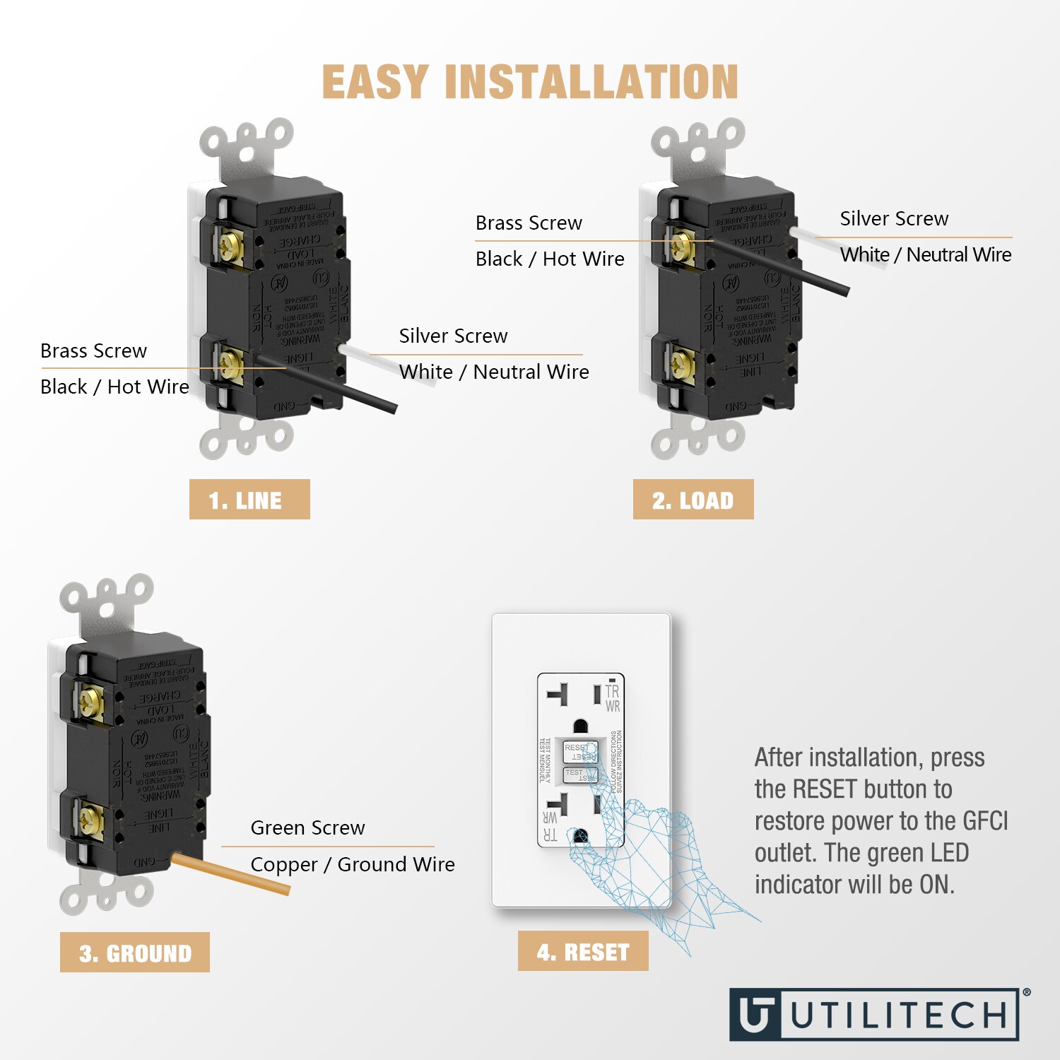 Utilitech G1920TW-WH6 receptacles - View #6