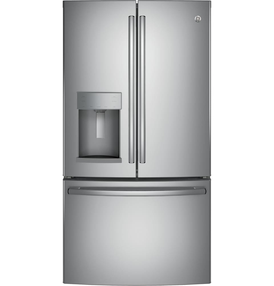 GE 27.8-cu ft French Door Refrigerator with Ice Maker and Door 