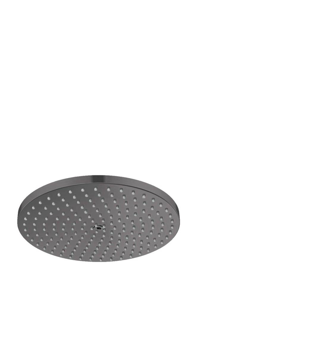 Hansgrohe 27624341 Raindance S 1.0 -Spray Brushed Black Chrome 9.4375-in Round Fixed High Pressure Rain Shower Head 2.5 GPM