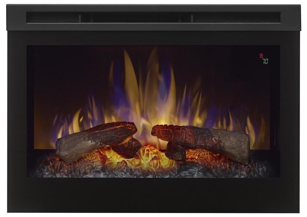 Dimplex 26-in W Black Fan-forced Electric Fireplace In The Electric ...