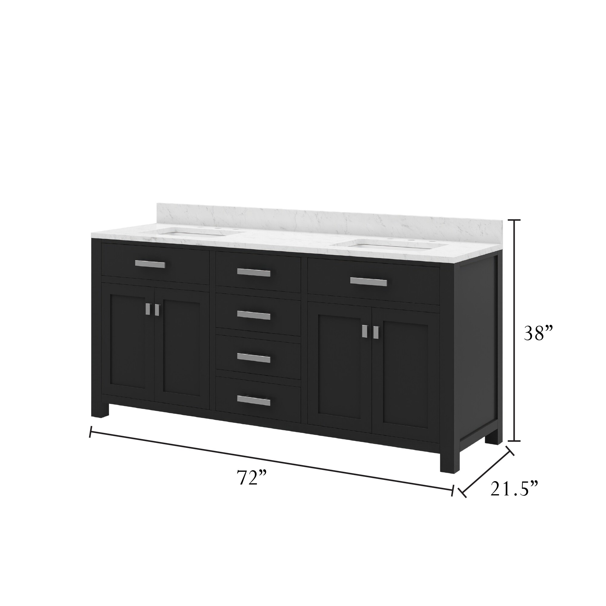 72 inch black on sale double sink vanity