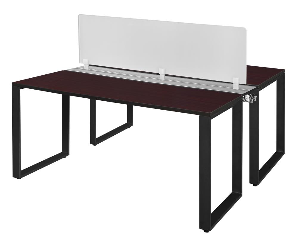 Regency STBSPD6624MHBK Structure 58-in Brown Modern/Contemporary 2-person Desk