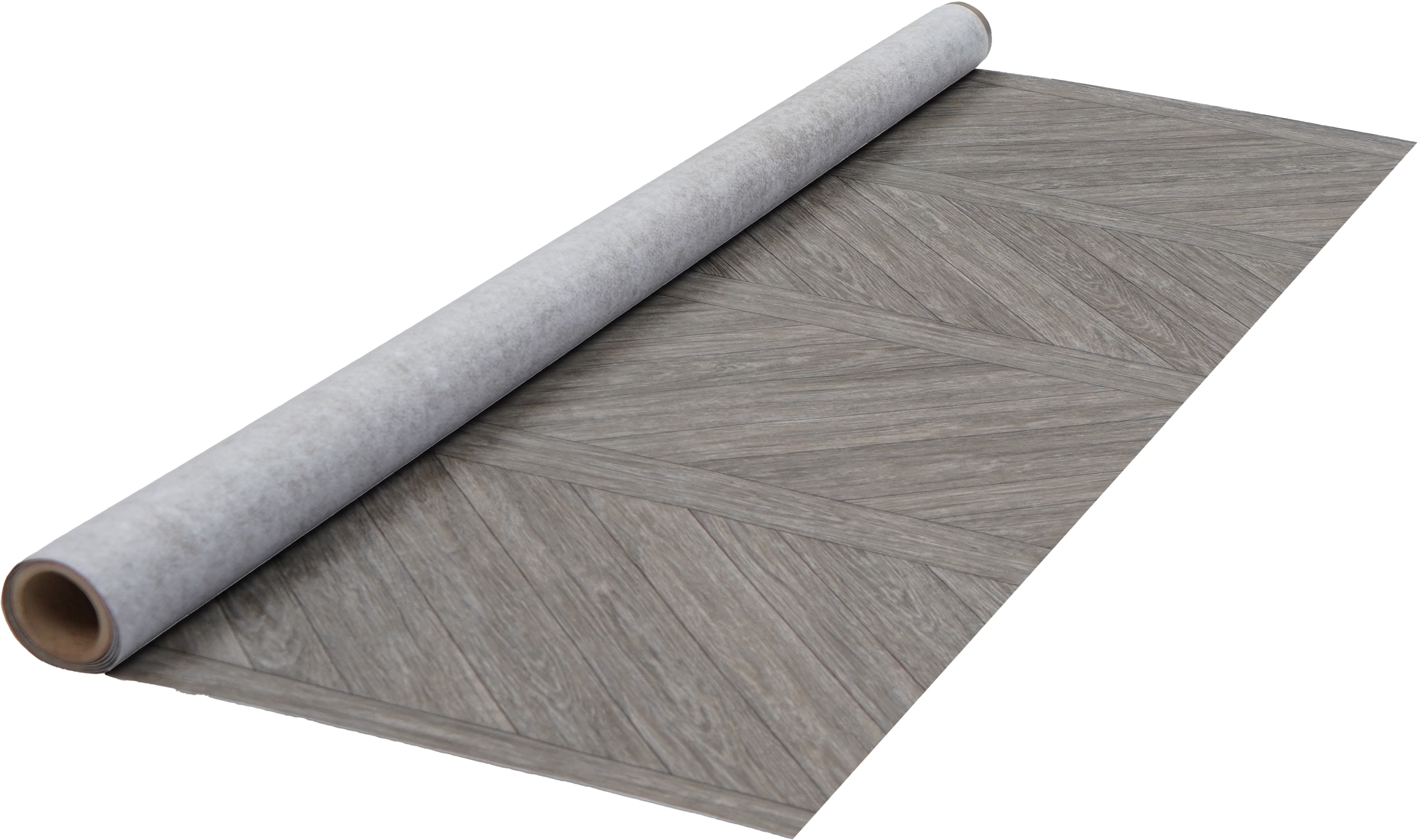 d-c-fix 2N5178 Brown Chevron Brown Wood look 35-mil x 6-ft W Waterproof and Water Resistant Pre-cut Vinyl Sheet Flooring