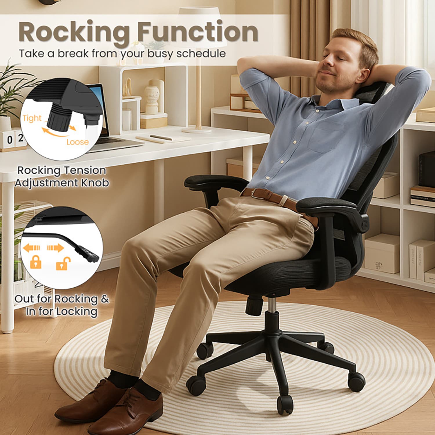 GZMR WF01-GC-V26-BKRD Office-Chairs - View #7