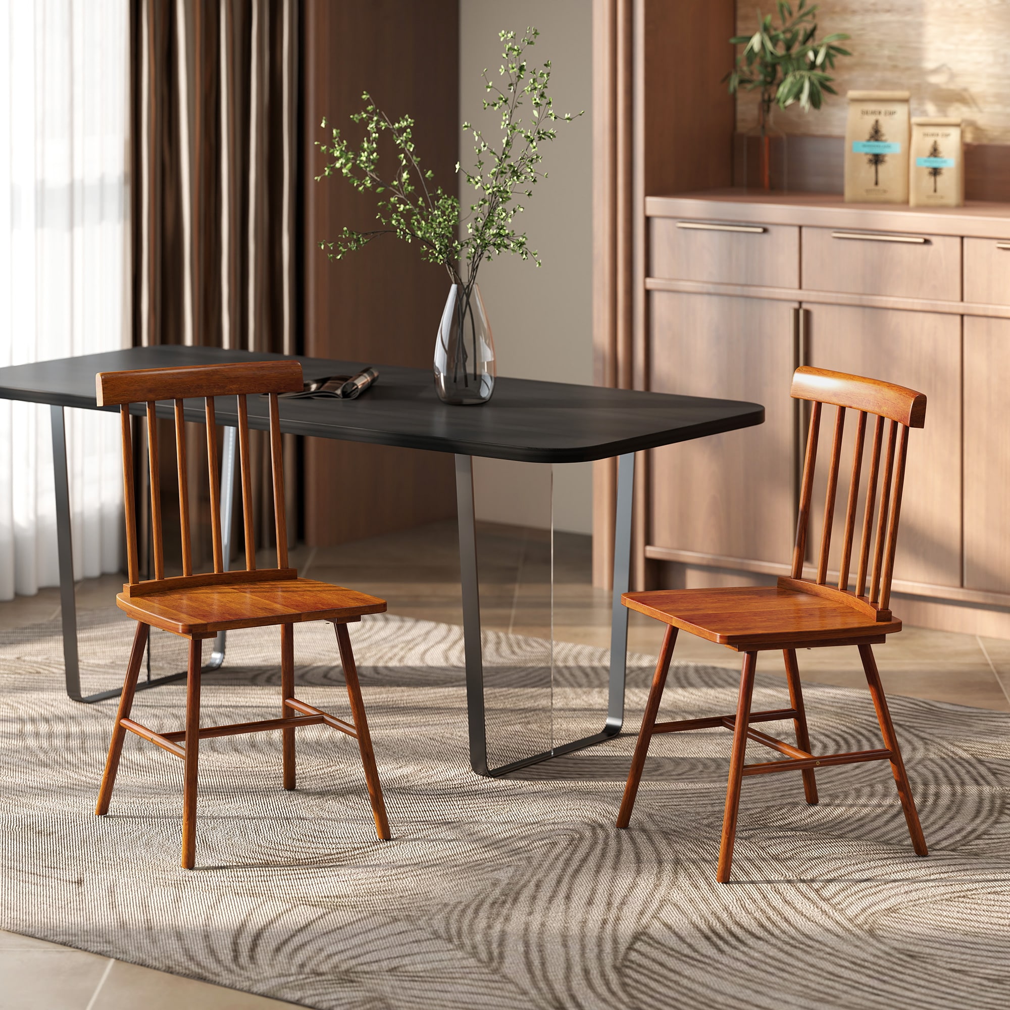HomCom 83A-328V00LR Dining-Chairs - View #2