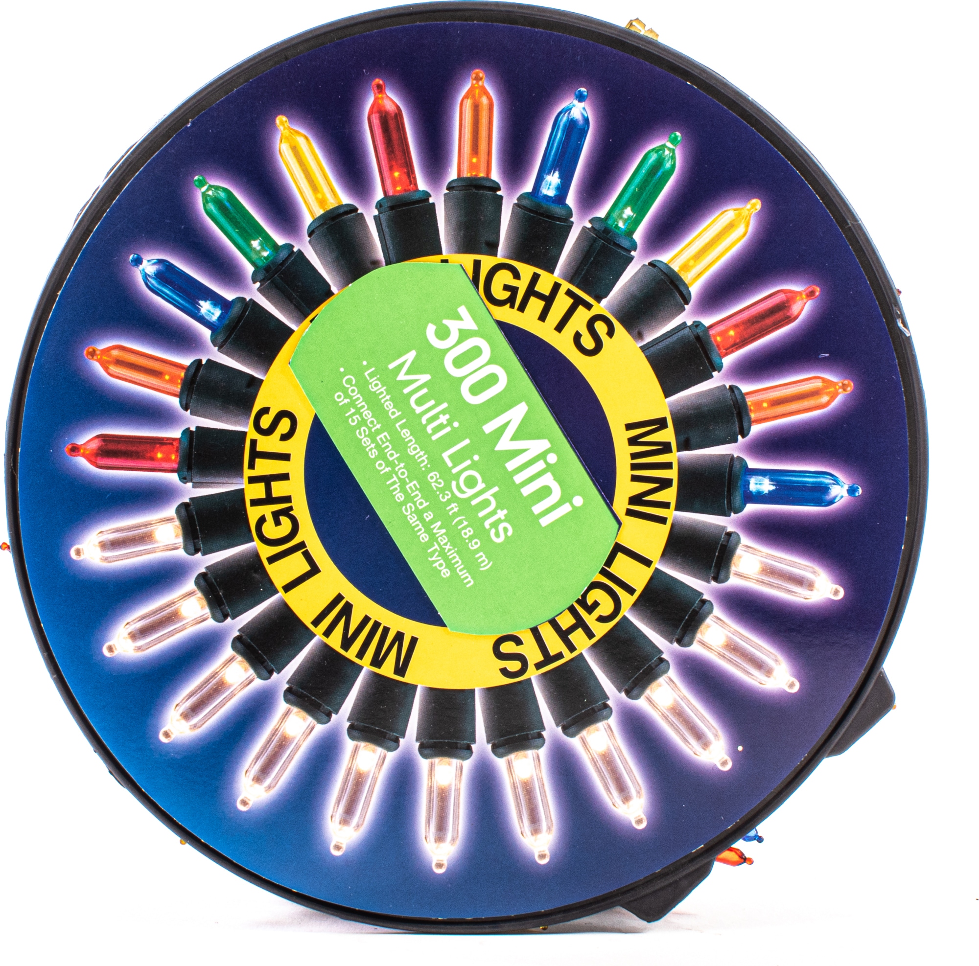Sienna GX25591KX 300 -Count 62.3-Feet Multicolor LED Plug-In Christmas String Lights