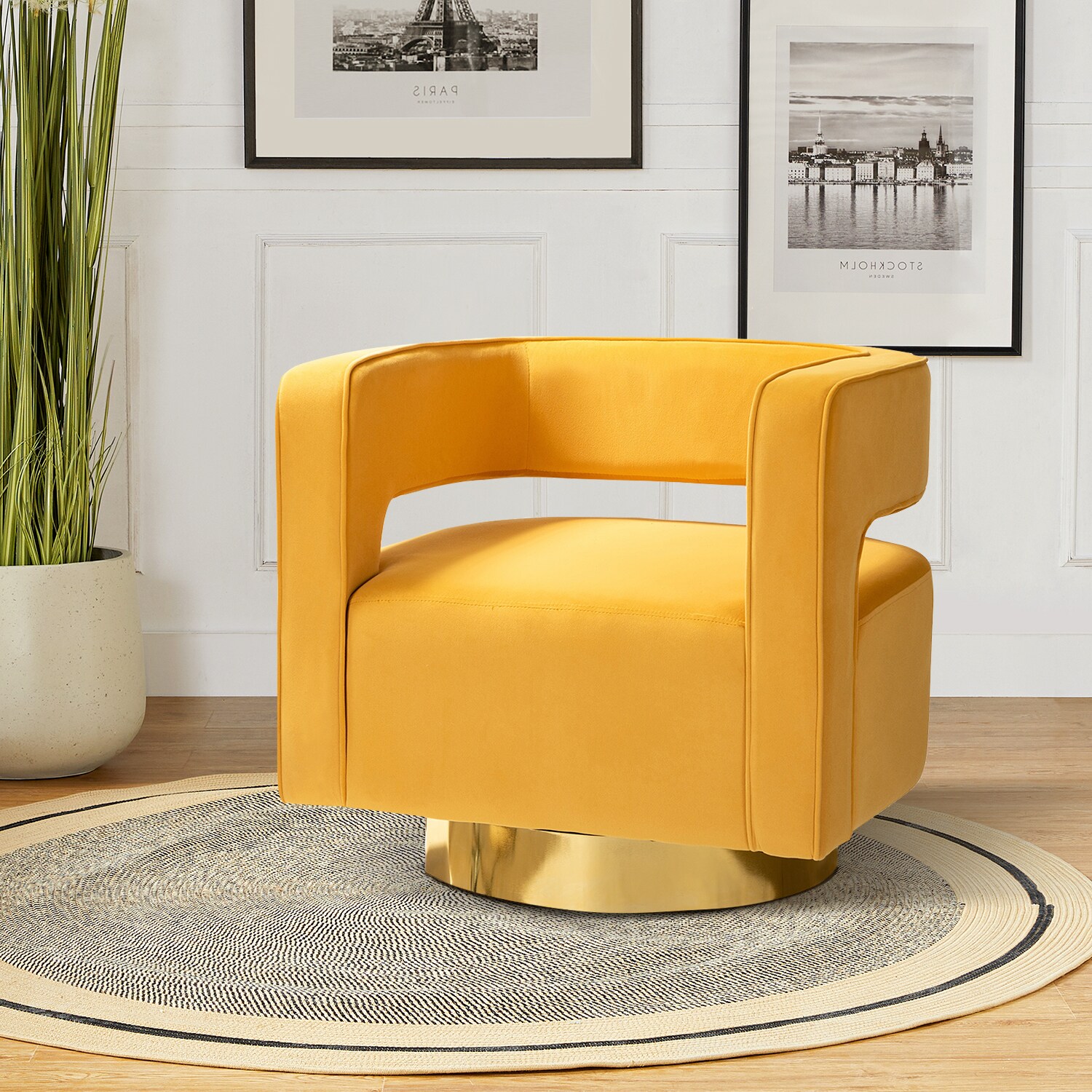 14 Karat Home CHM0141-MUSTARD chairs - View #2