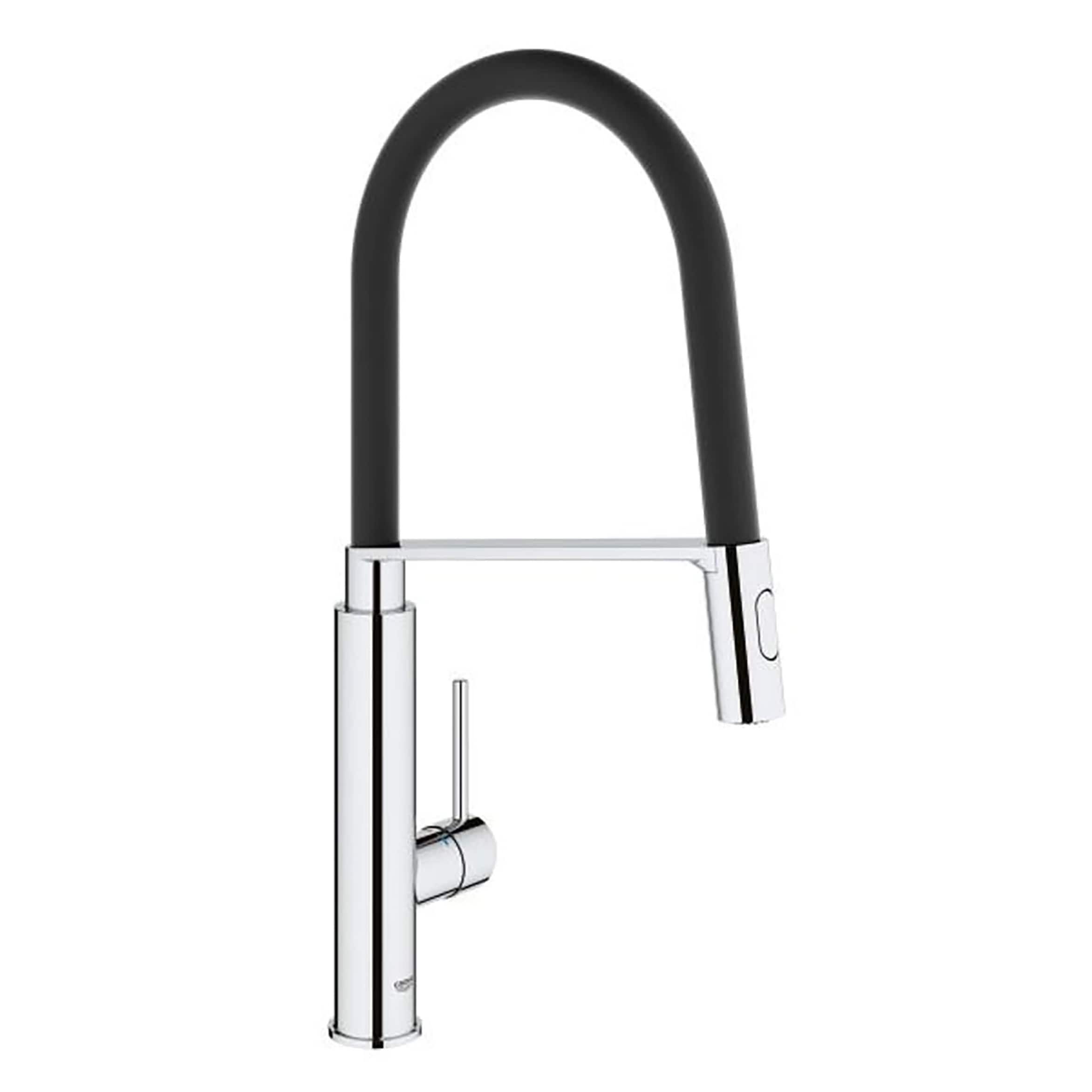 GROHE 31492000 Concetto Starlight Chrome Single Handle Deck-mount Pre-rinse Kitchen Faucet
