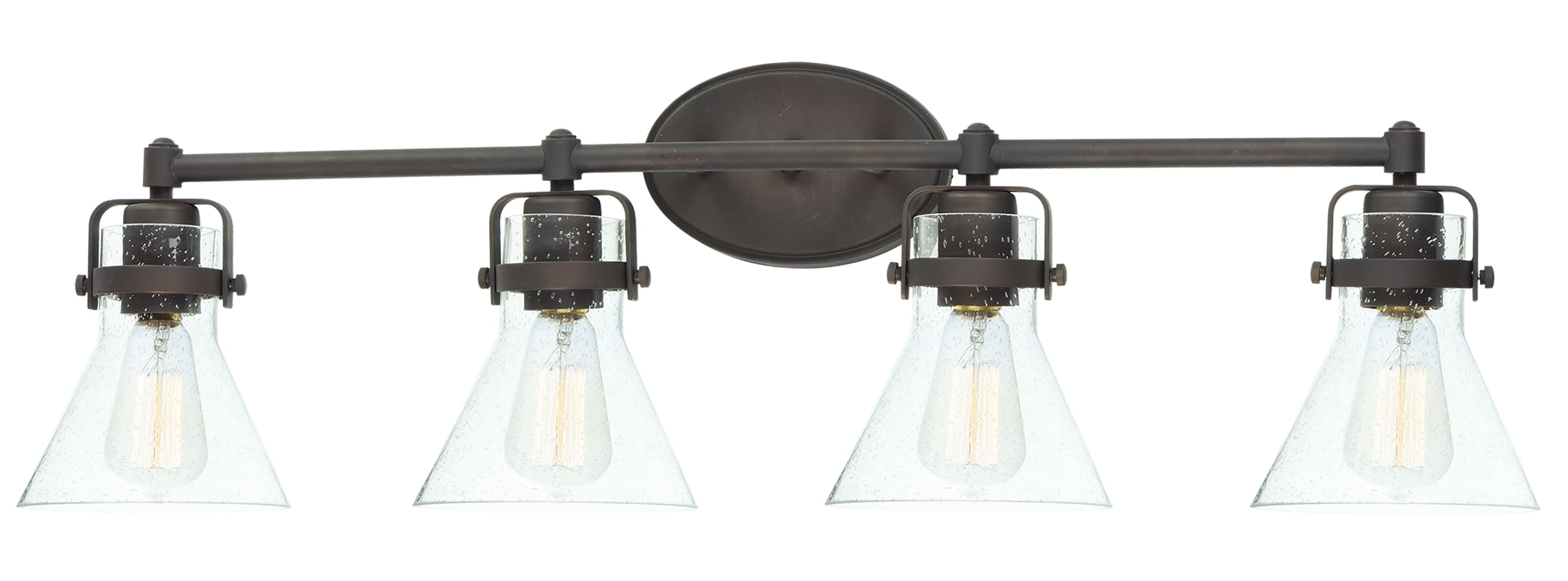 Maxim Lighting 26114CDOI Seafarer 33-in 4 -Light Oil-rubbed Bronze Coastal Vanity light